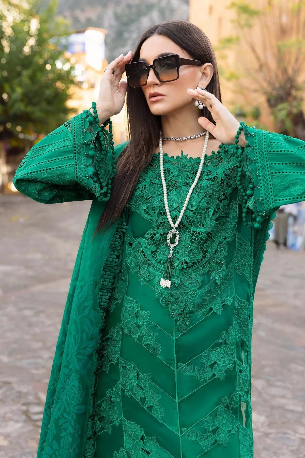 Maria B | Luxury Lawn 25 | D-2508-B - Rang-e-Khaas