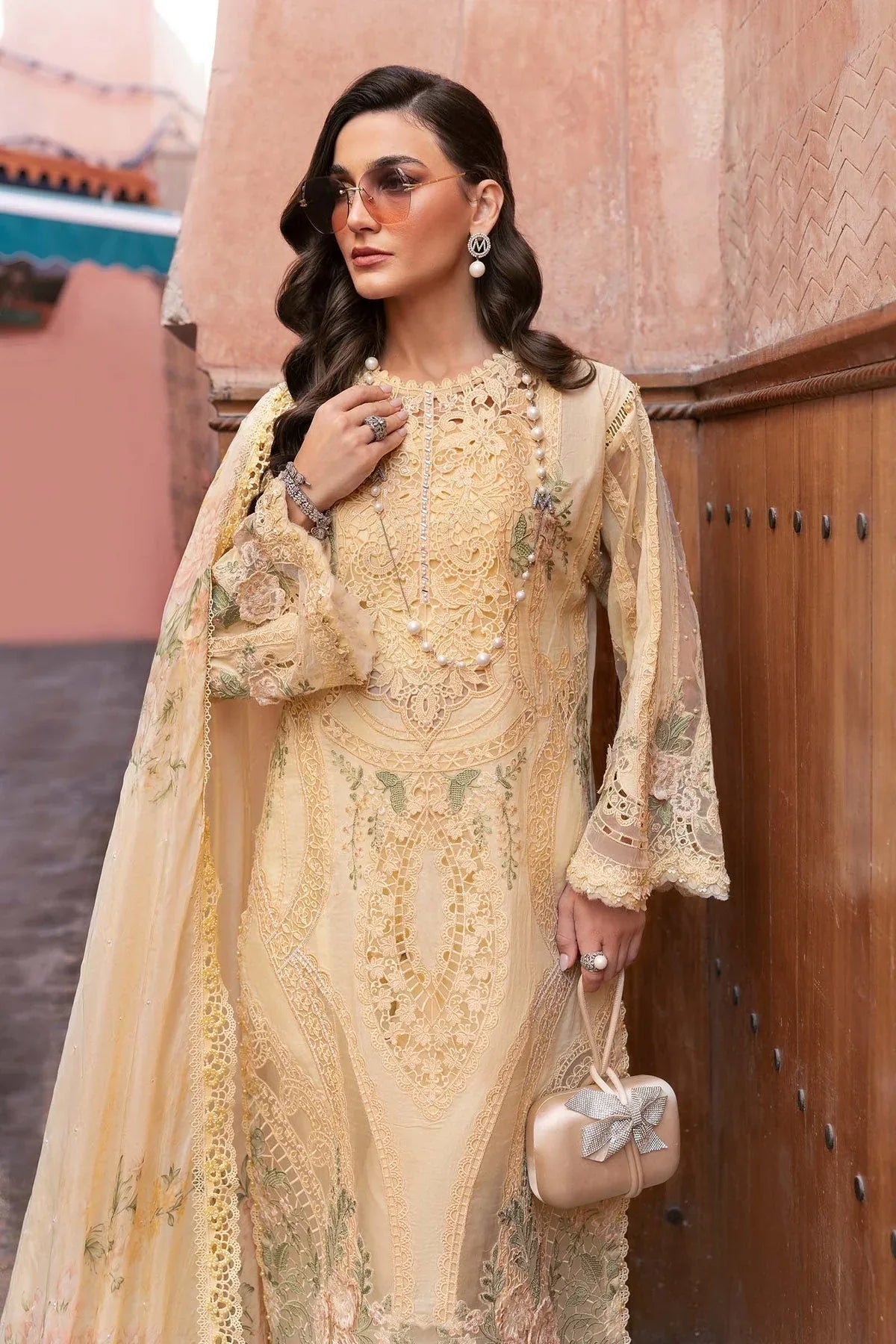 Maria B | Luxury Lawn 25 | D-2509-A - Rang-e-Khaas