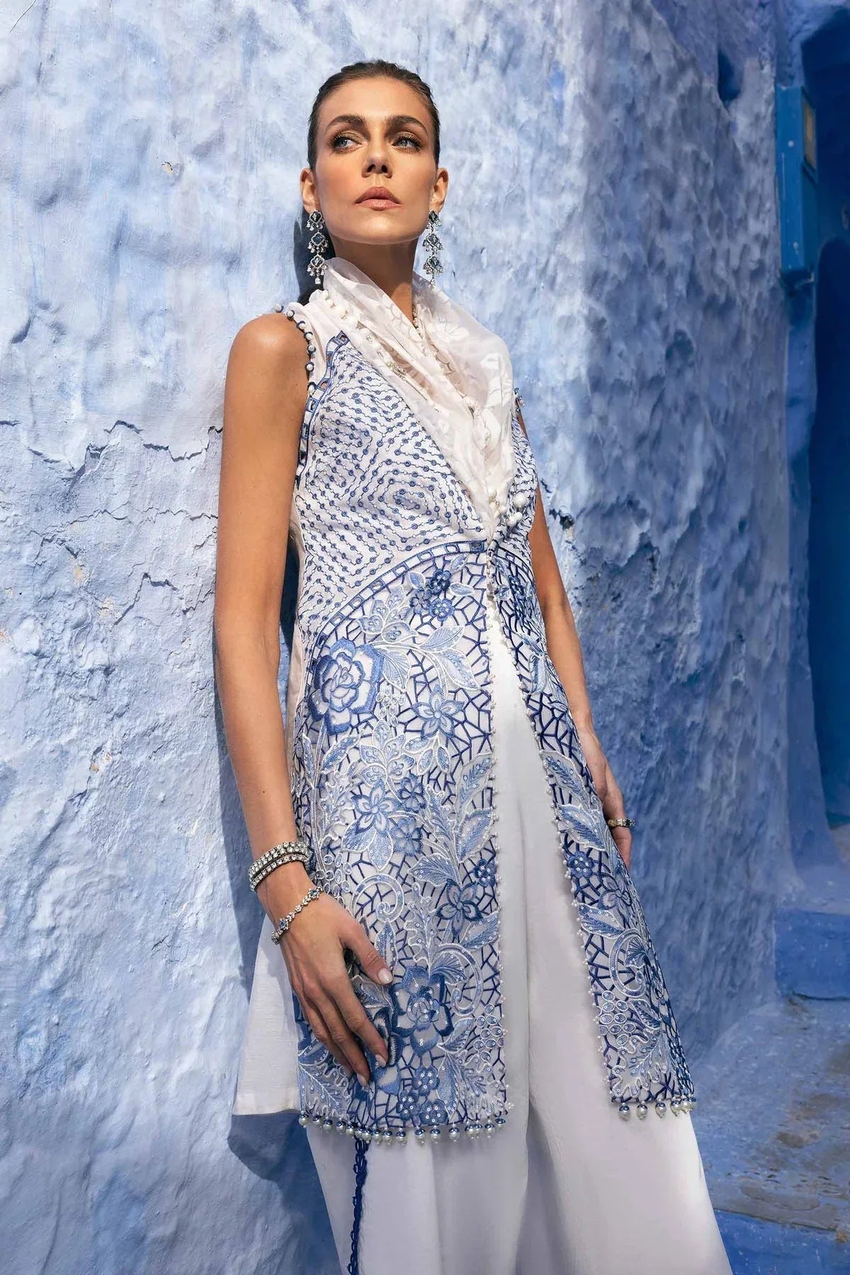 Maria B | Luxury Lawn 25 | D-2510-A - Rang-e-Khaas
