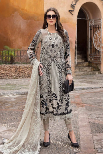 Maria B | Luxury Lawn 25 | D-2510-B - Rang-e-Khaas