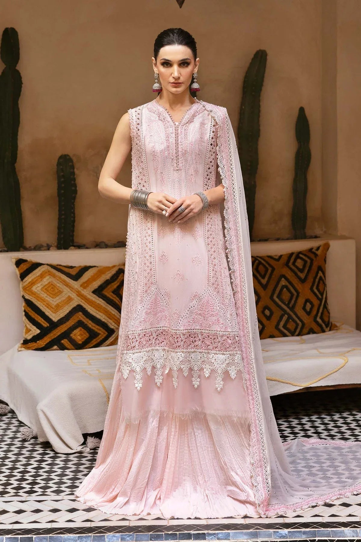 Maria B | Luxury Lawn 25 | D-2511-A - Rang-e-Khaas