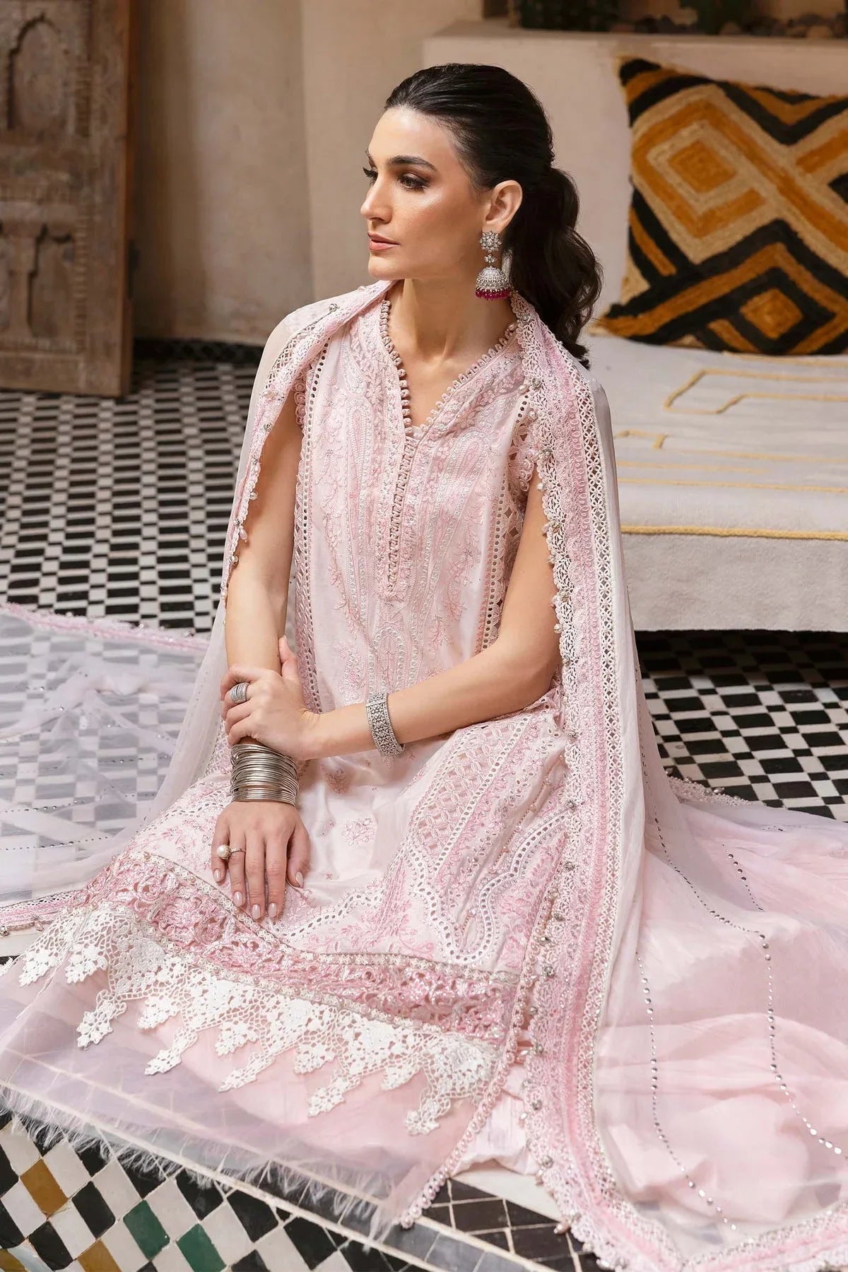 Maria B | Luxury Lawn 25 | D-2511-A - Rang-e-Khaas