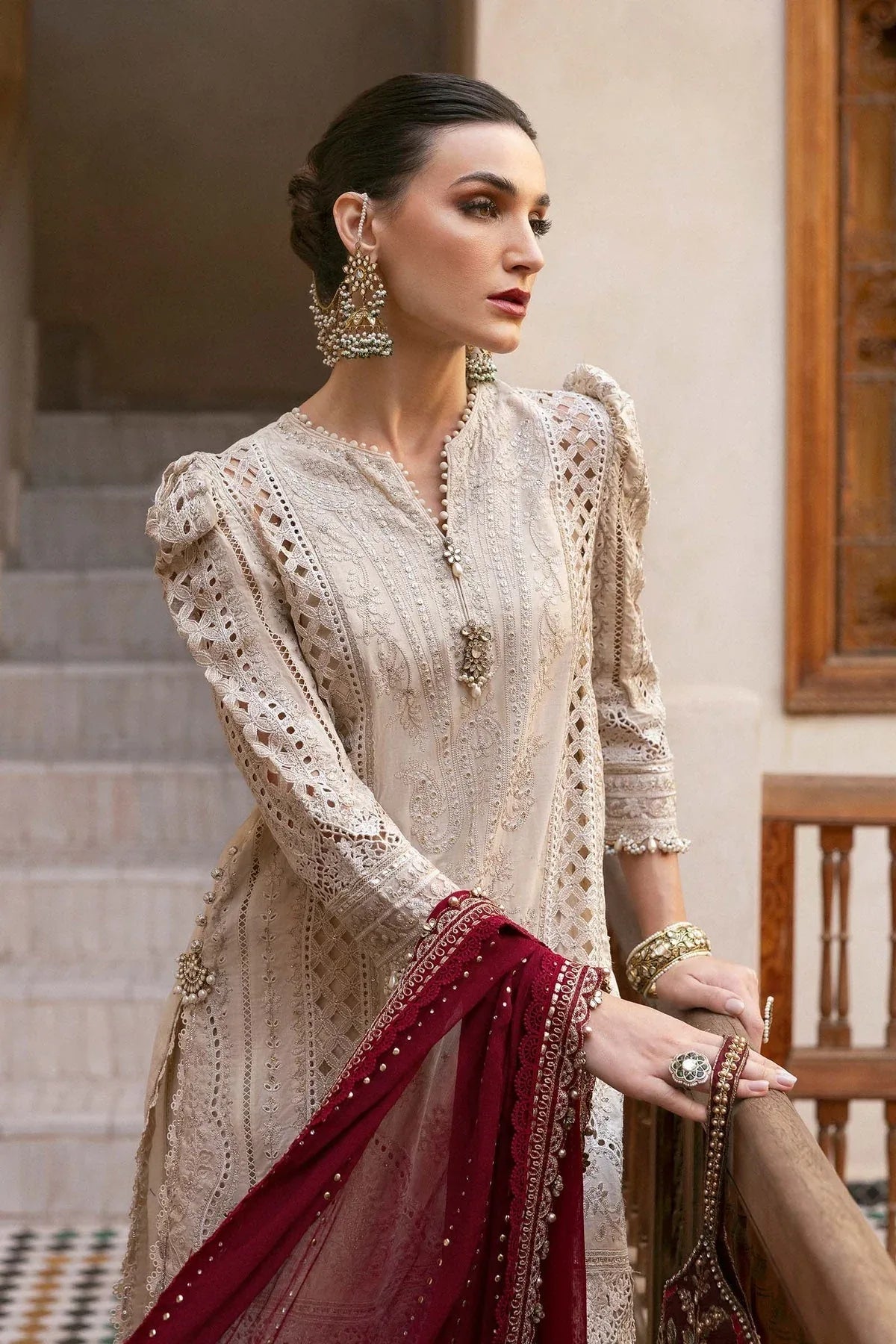 Maria B | Luxury Lawn 25 | D-2511-B - Rang-e-Khaas