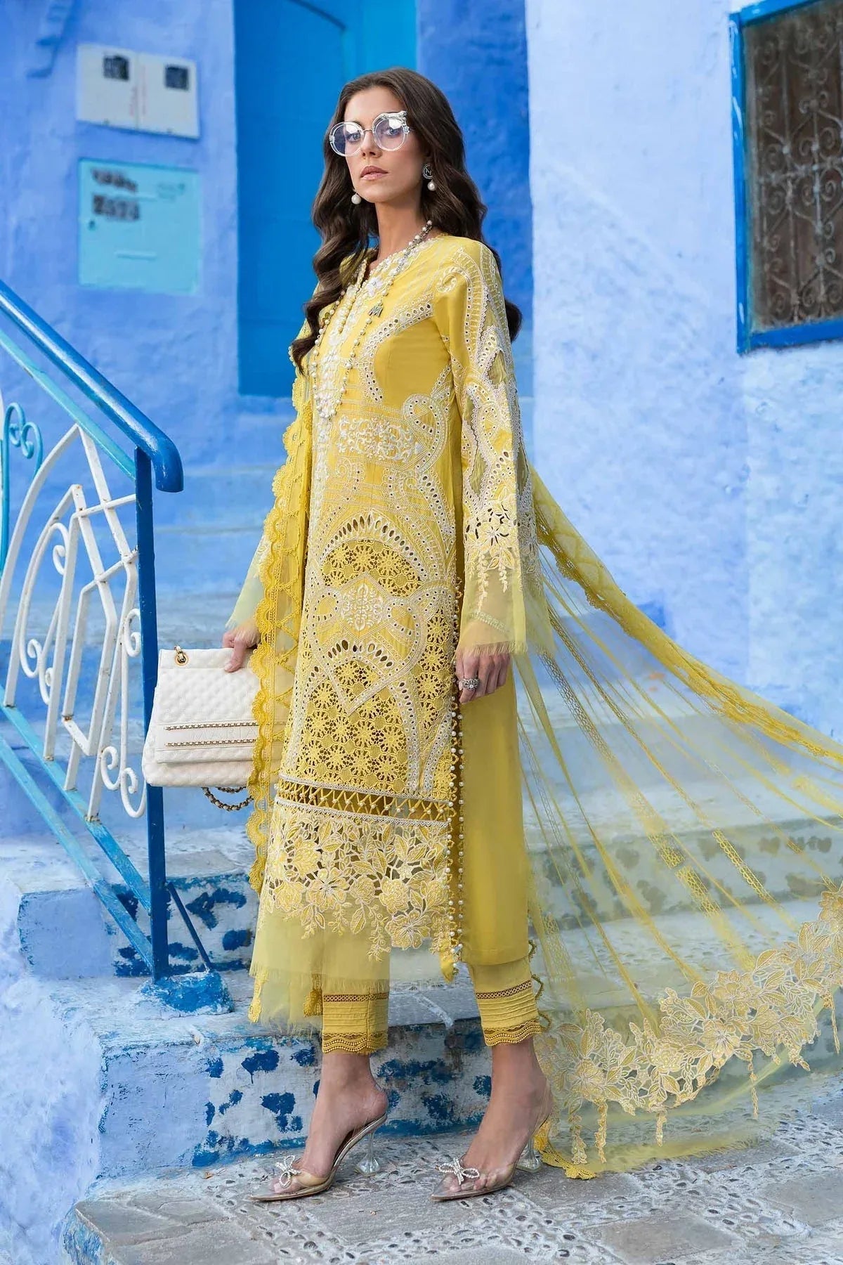 Maria B | Luxury Lawn 25 | D-2512-A - Rang-e-Khaas