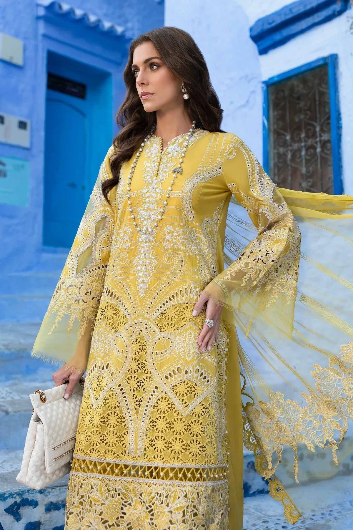 Maria B | Luxury Lawn 25 | D-2512-A - Rang-e-Khaas