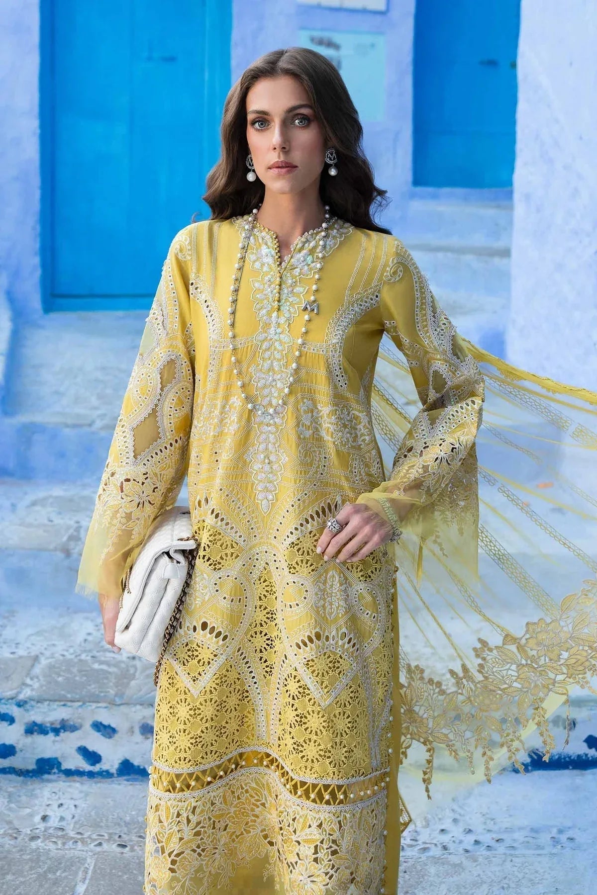 Maria B | Luxury Lawn 25 | D-2512-A - Rang-e-Khaas
