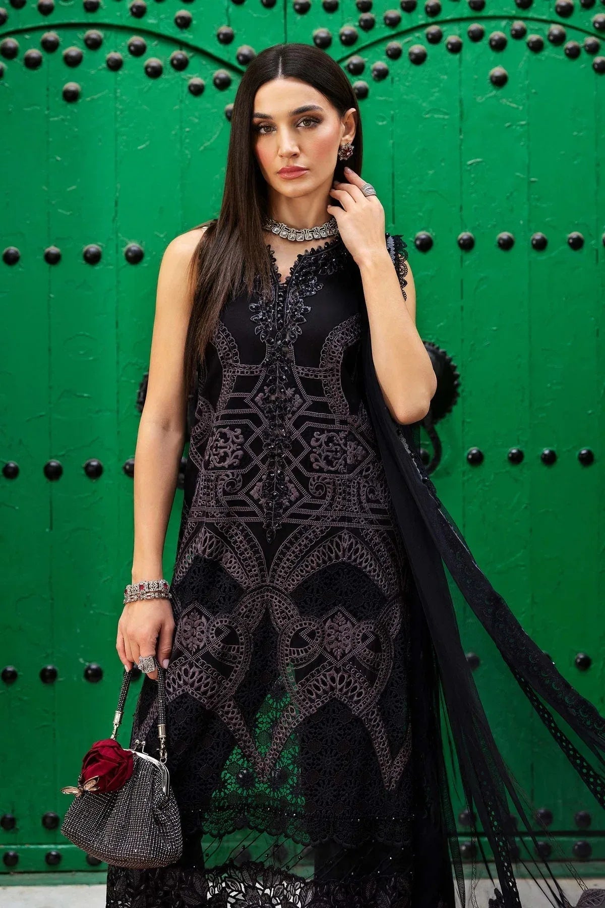 Maria B | Luxury Lawn 25 | D-2512-B - Rang-e-Khaas