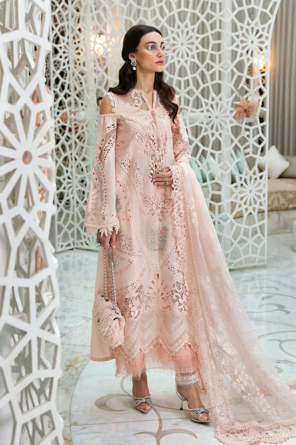 Maria B | Luxury Lawn 25 | D-2513-A - Rang-e-Khaas