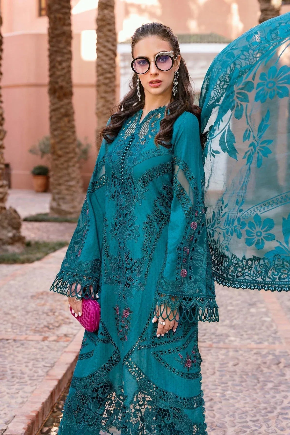 Maria B | Luxury Lawn 25 | D-2513-B - Rang-e-Khaas