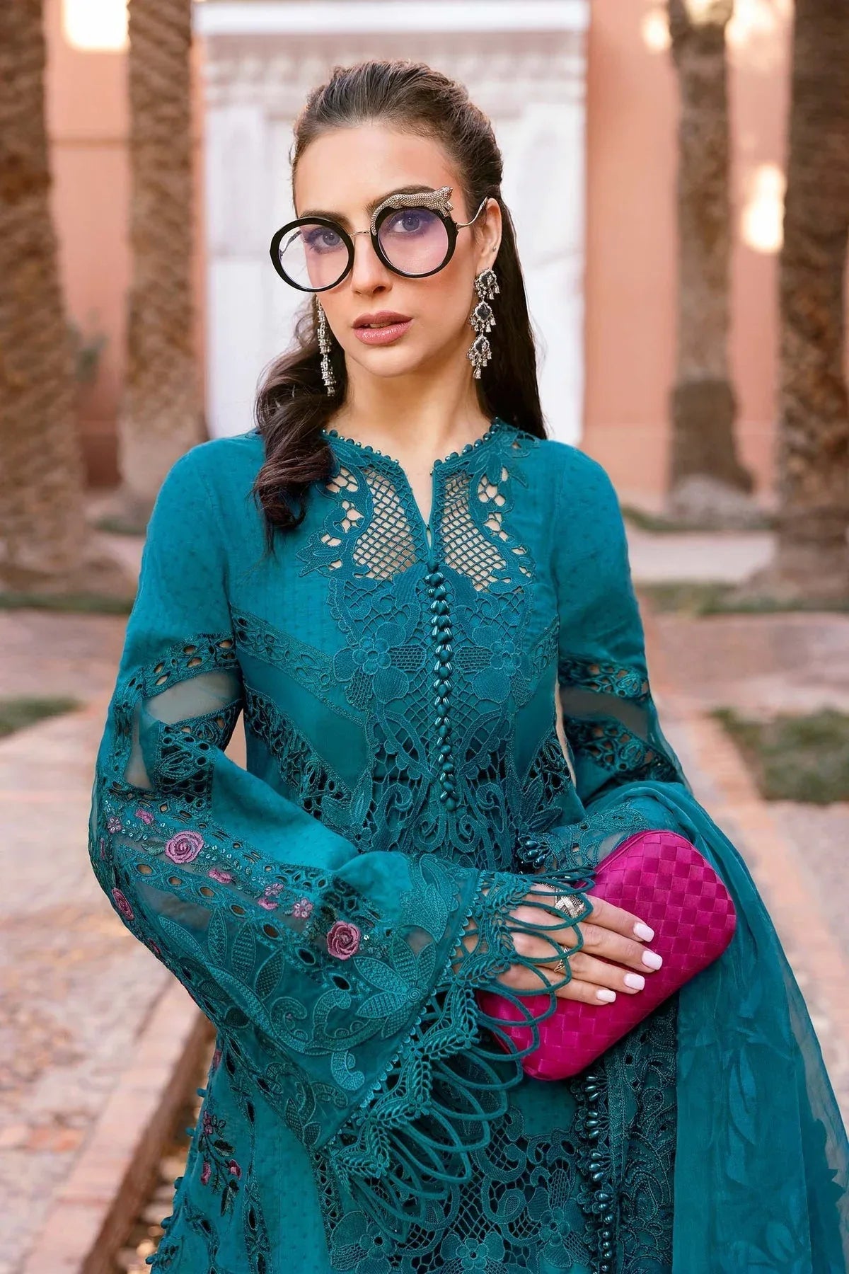 Maria B | Luxury Lawn 25 | D-2513-B - Rang-e-Khaas