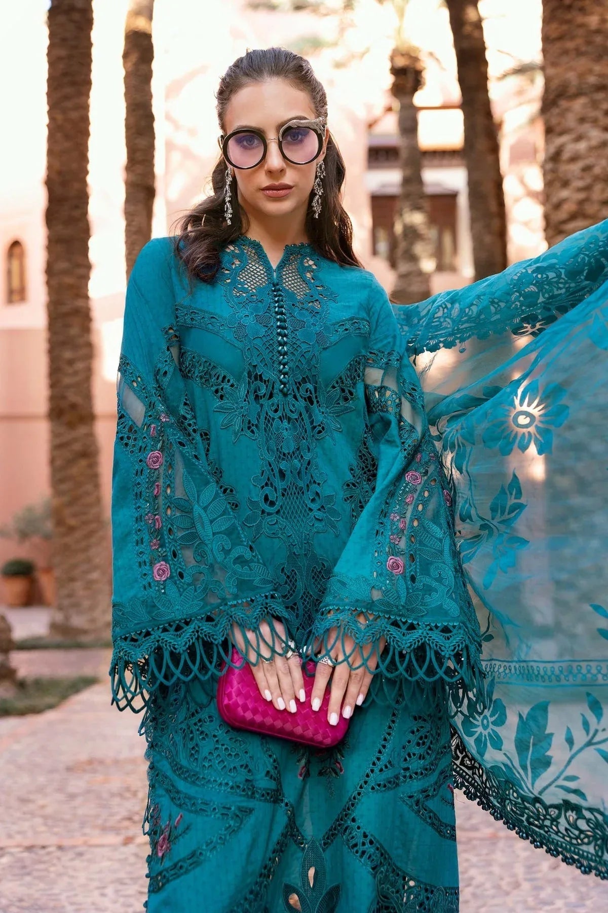 Maria B | Luxury Lawn 25 | D-2513-B - Rang-e-Khaas