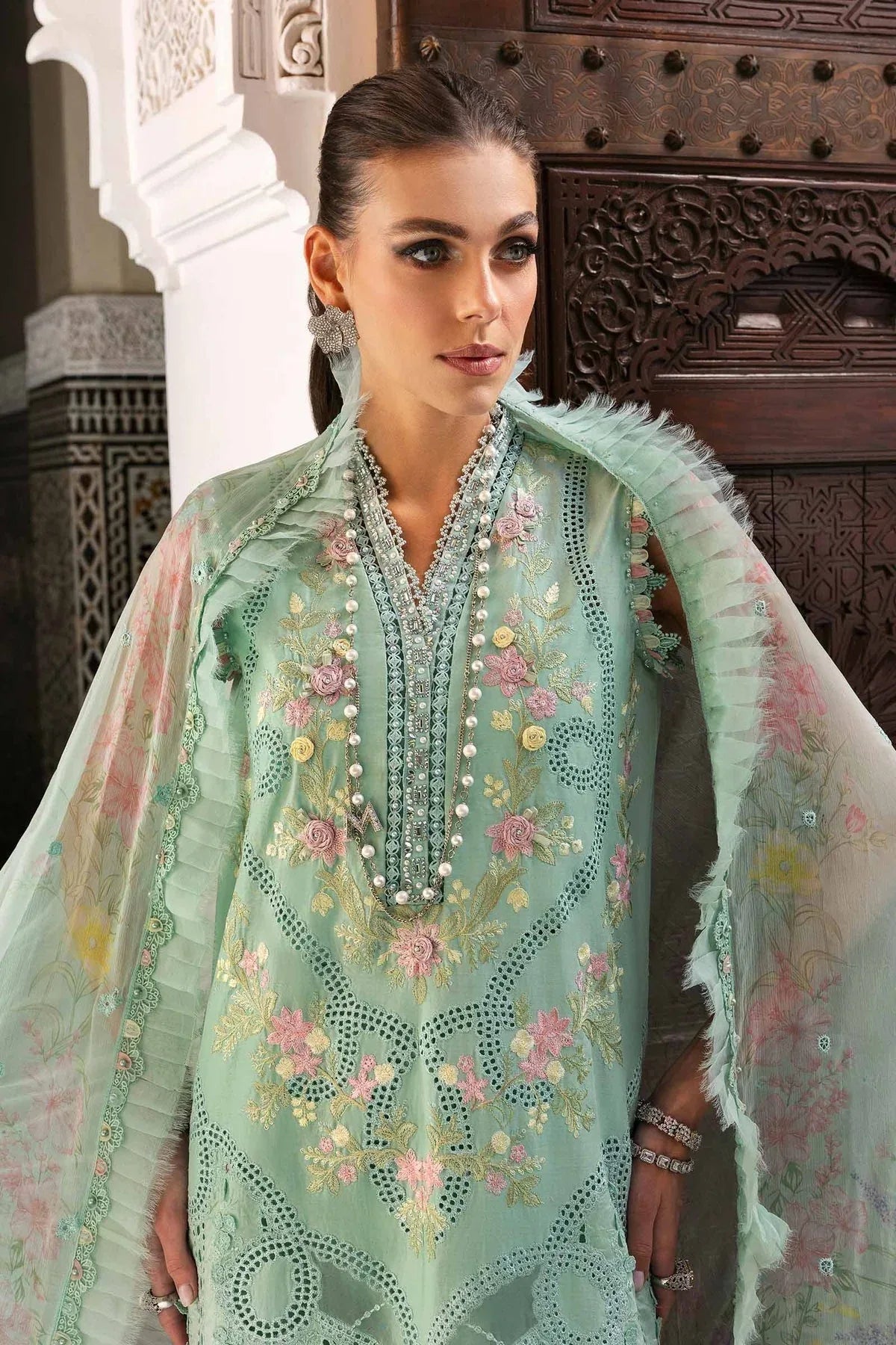 Maria B | Luxury Lawn 25 | D-2514-A - Rang-e-Khaas