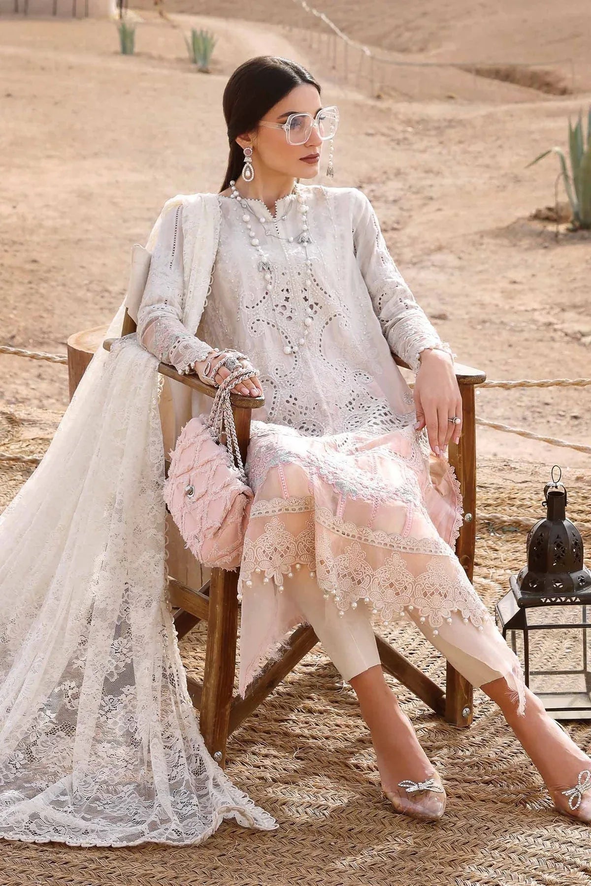 Maria B | Luxury Lawn 25 | D-2515-A - Rang-e-Khaas