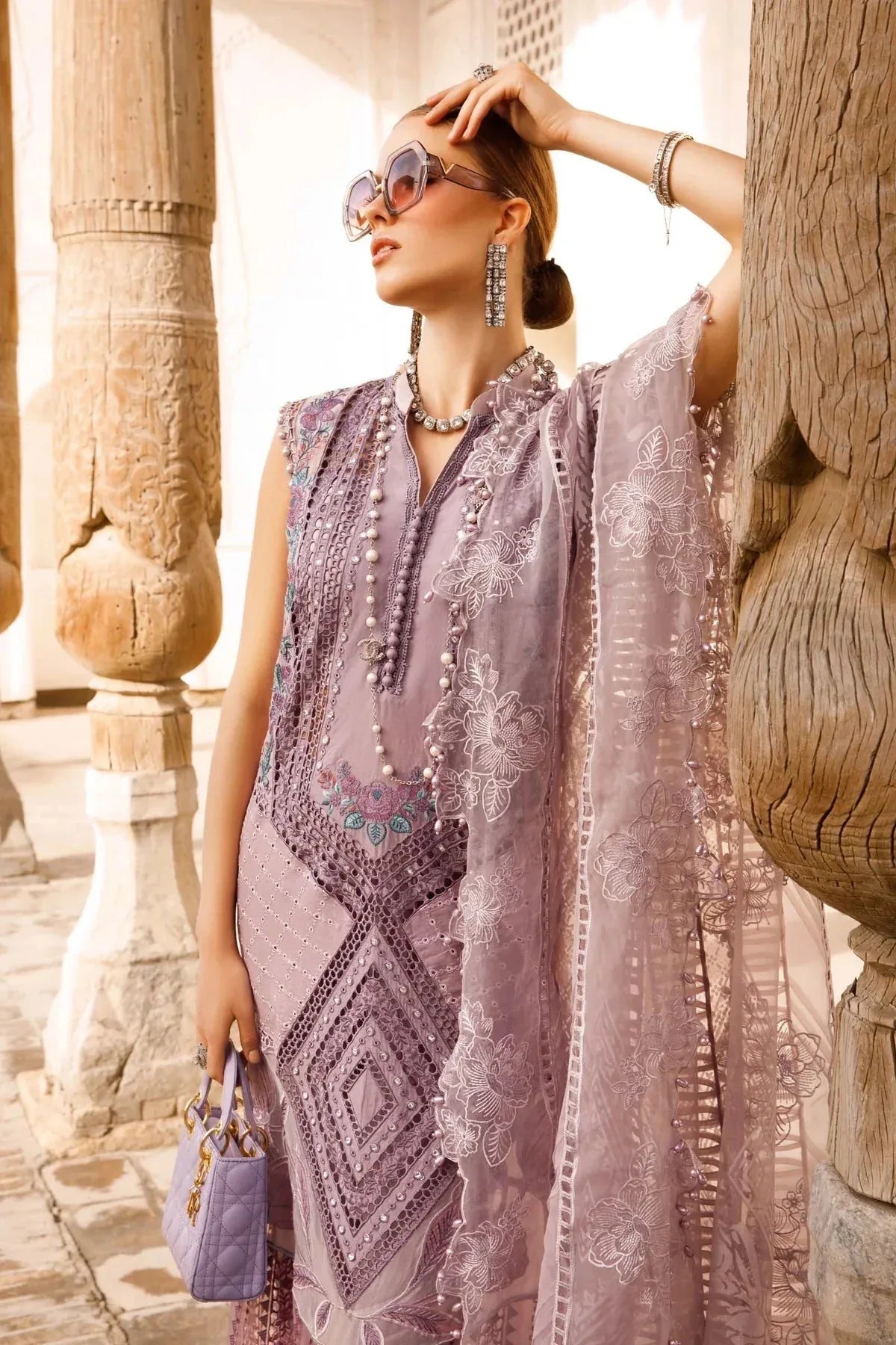 Maria B | Luxury Lawn |  D-2301-A - Rang-e-Khaas