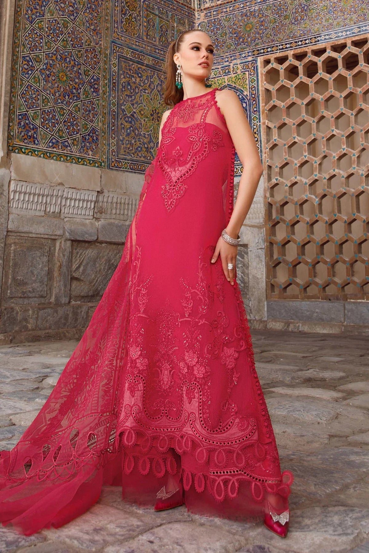 Maria B | Luxury Lawn | D-2303-A - Rang-e-Khaas