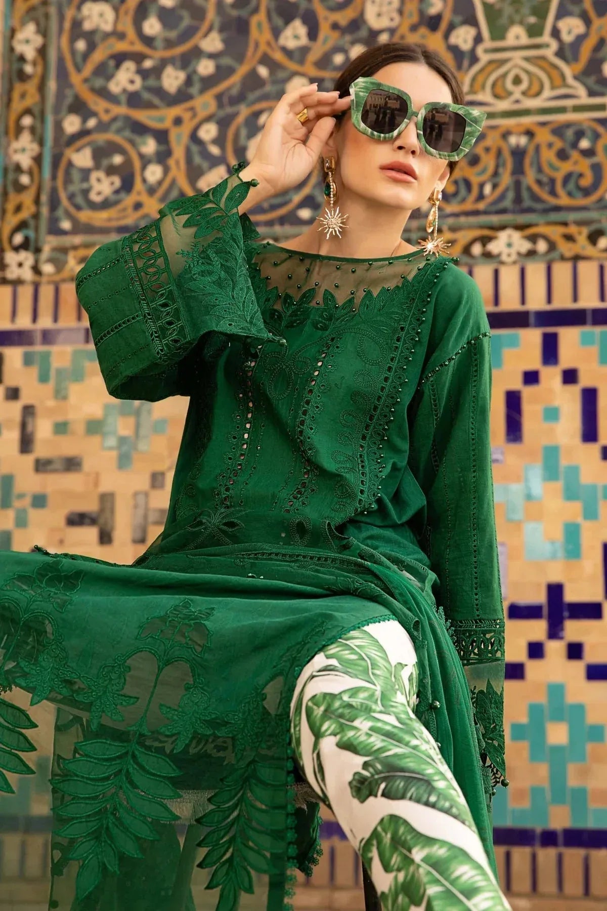 Maria B | Luxury Lawn | D-2310-B - Rang-e-Khaas