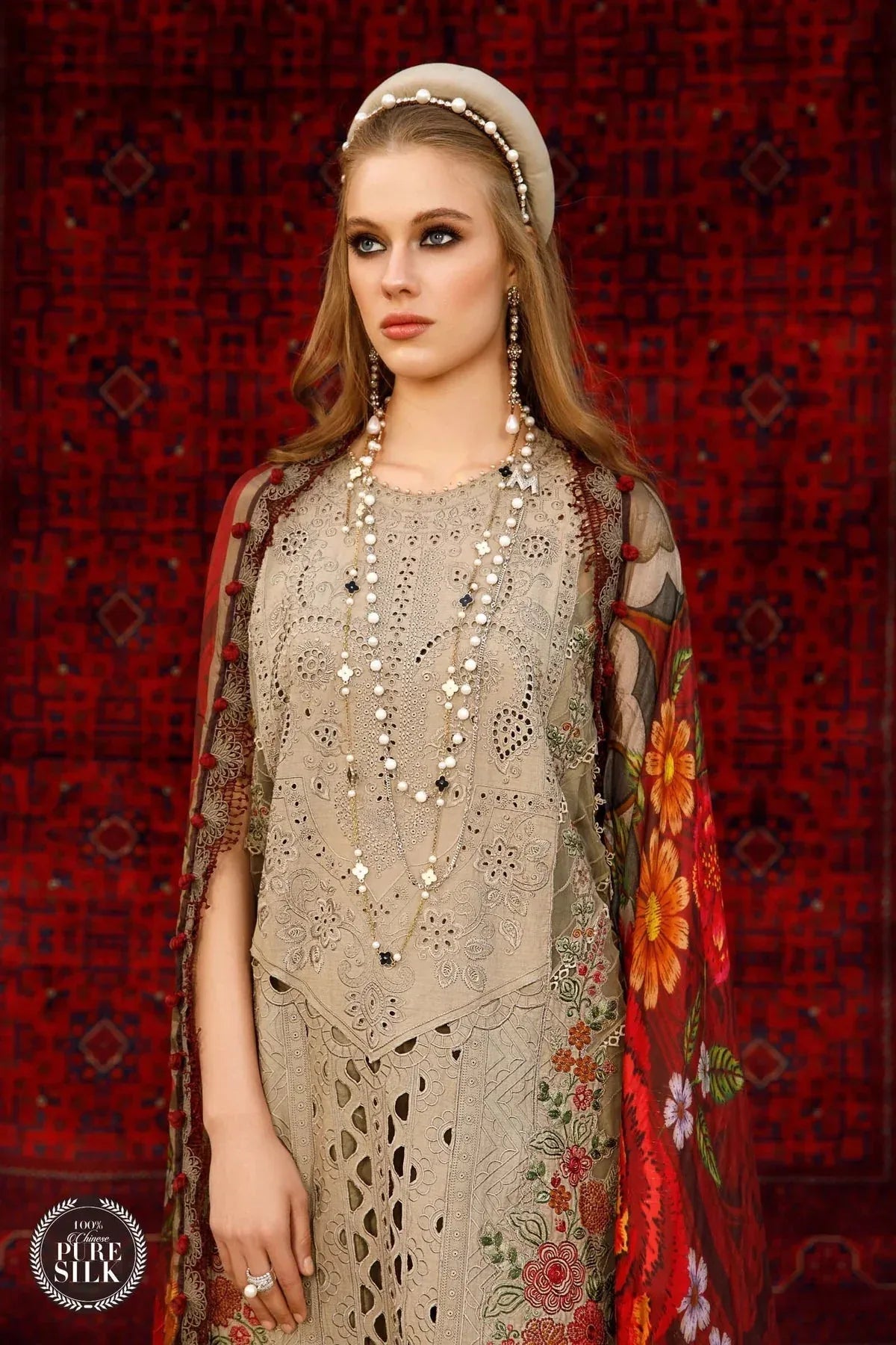 Maria B | Luxury Lawn | D-2313-A - Rang-e-Khaas