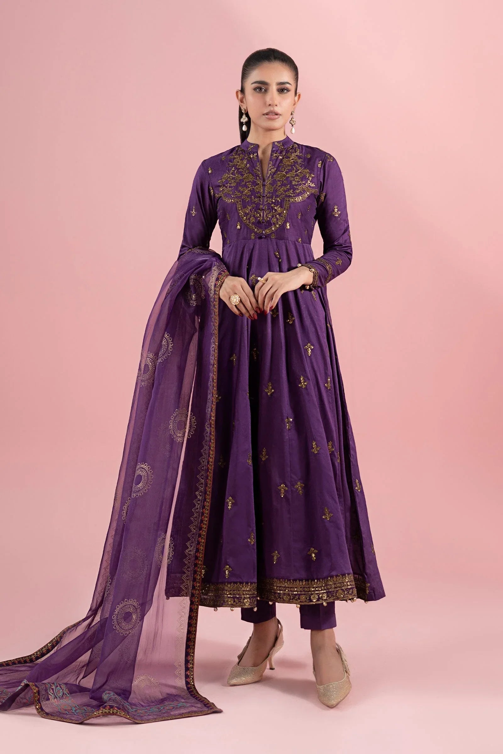 Maria B | Luxury Pret 25 |  DW-EA25-12 - Rang-e-Khaas