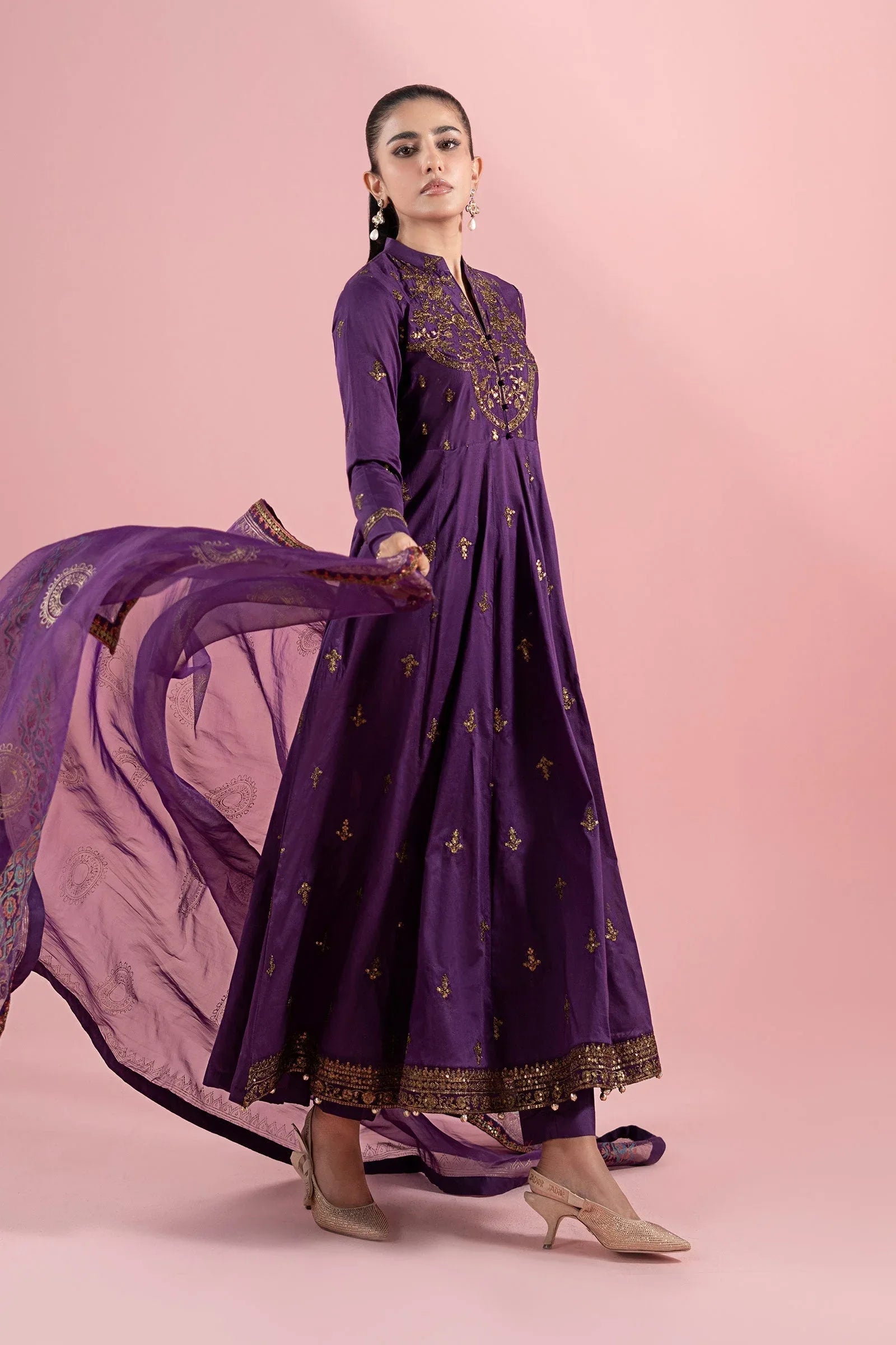 Maria B | Luxury Pret 25 |  DW-EA25-12 - Rang-e-Khaas