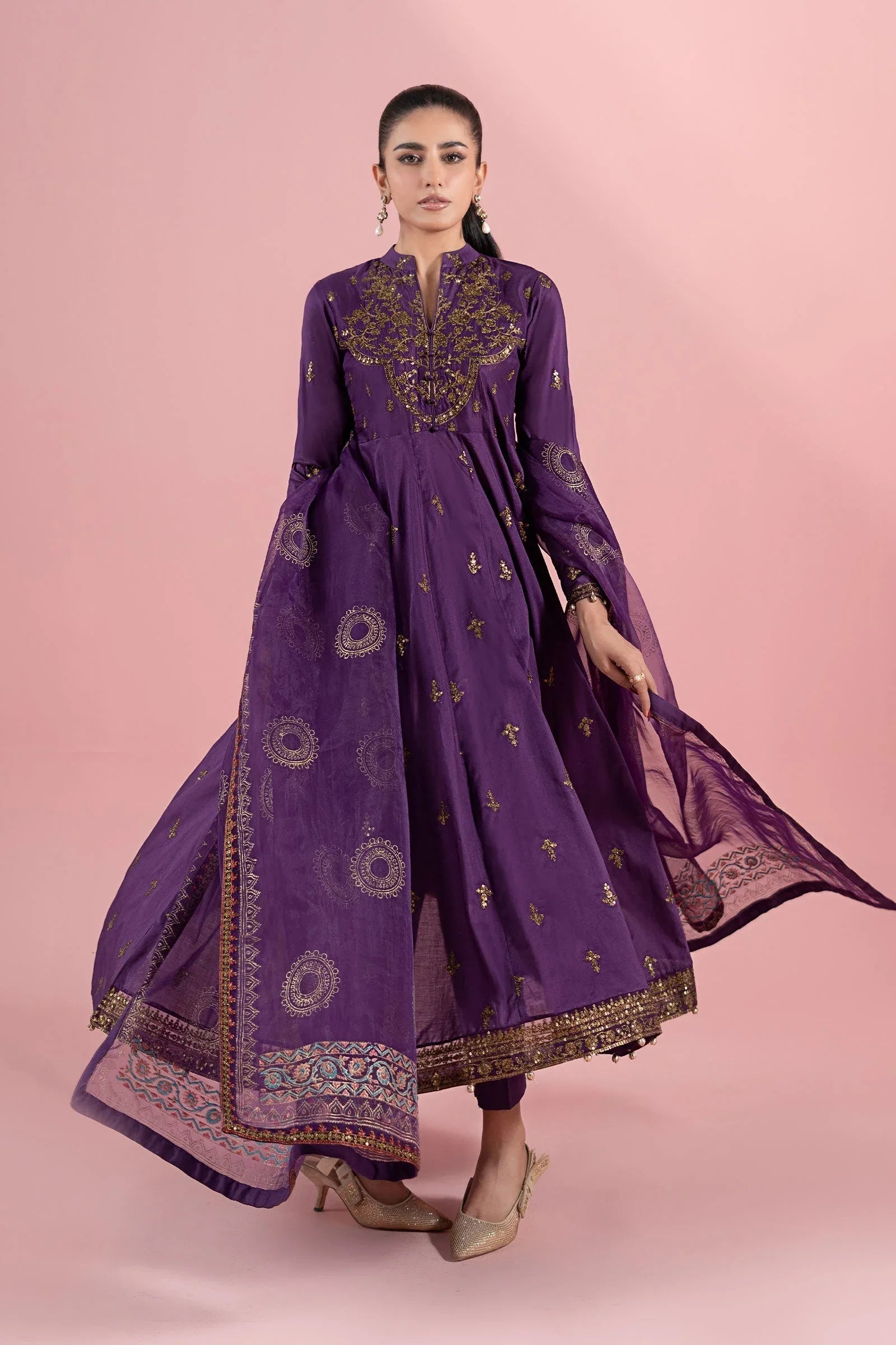 Maria B | Luxury Pret 25 |  DW-EA25-12 - Rang-e-Khaas