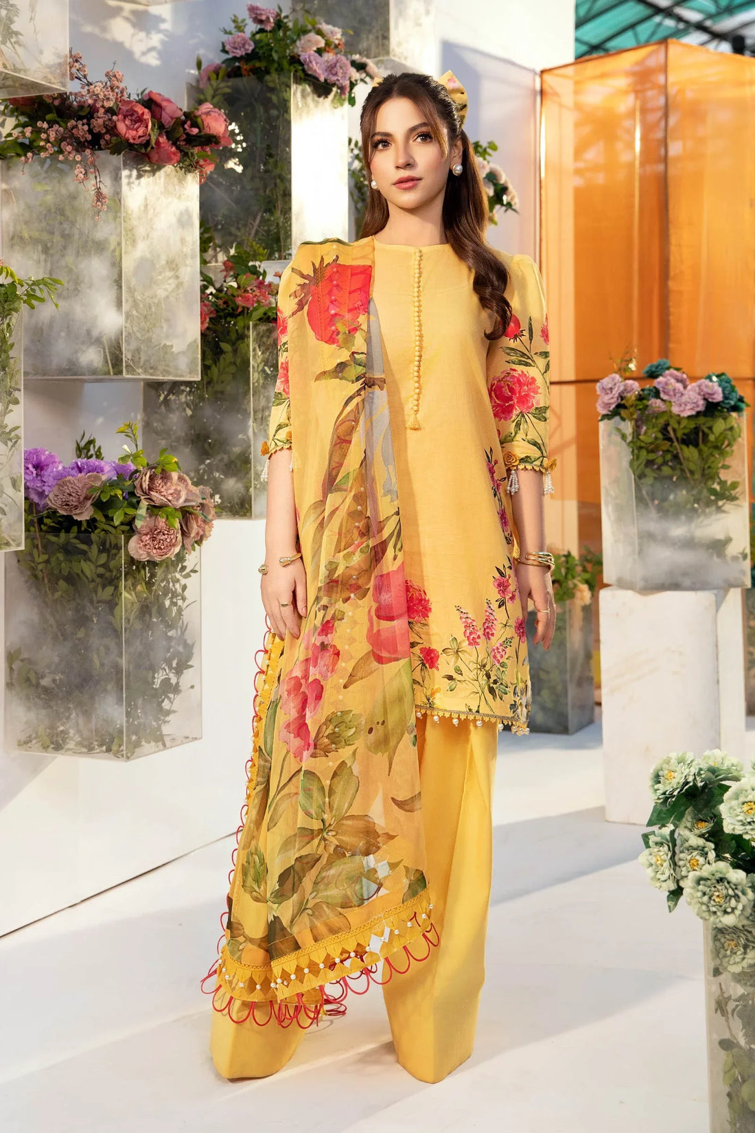 Maria B | M Basic Summer Lawn 25 | MB-CUS25-701A - Rang-e-Khaas
