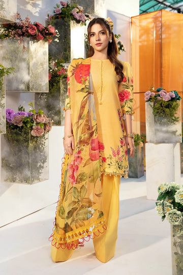 Maria B | M Basic Summer Lawn 25 | MB-CUS25-701A - Rang-e-Khaas