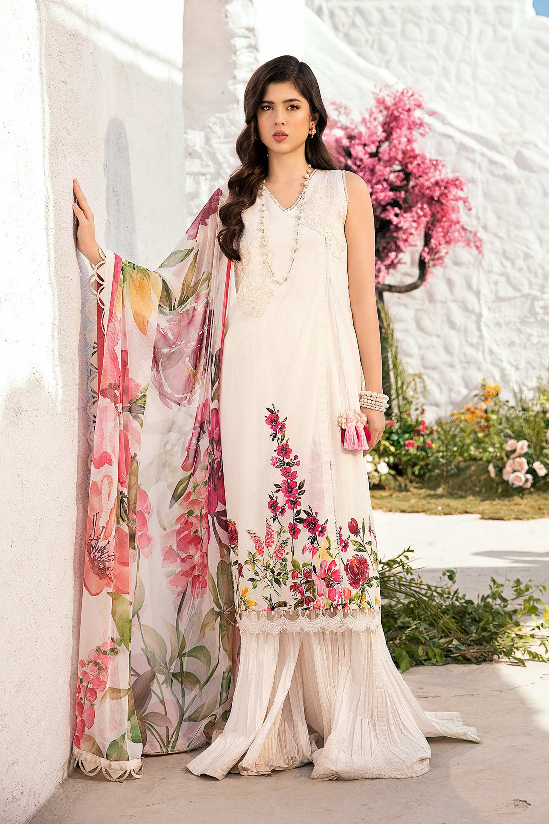 Maria B | M Basic Summer Lawn 25 | MB-CUS25-701B - Rang-e-Khaas