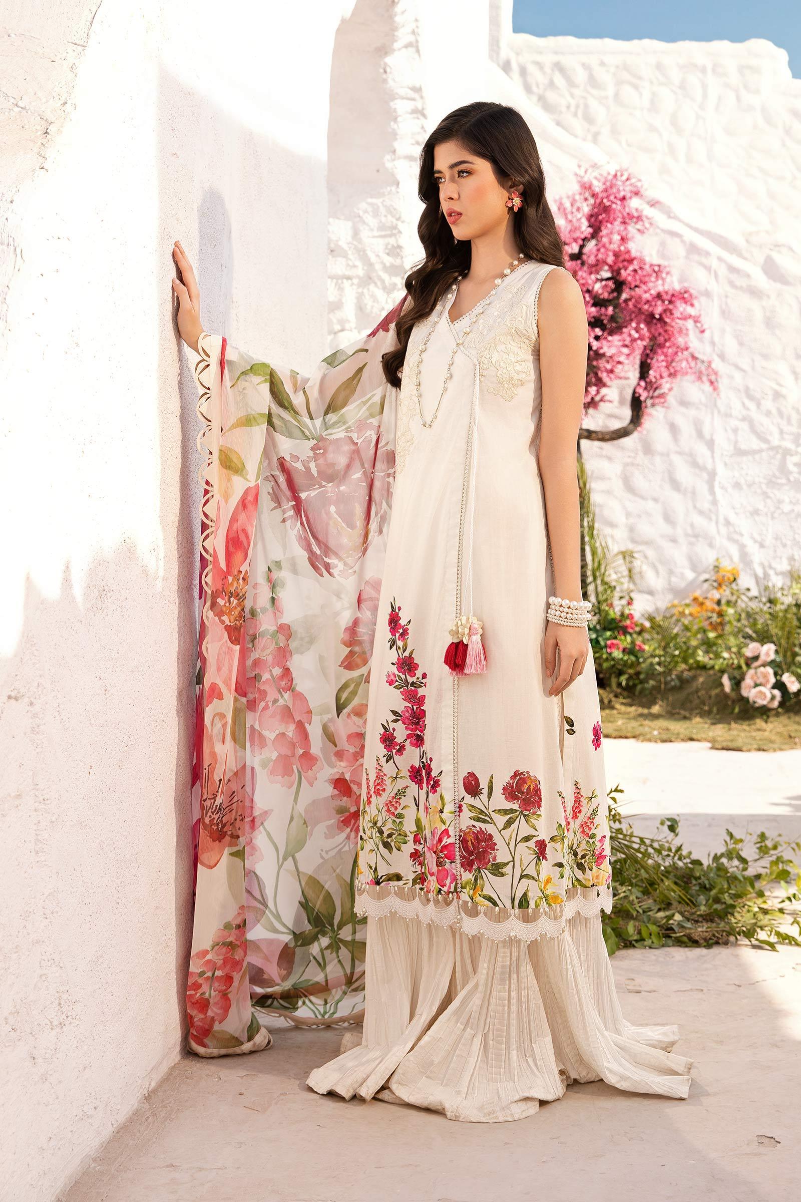 Maria B | M Basic Summer Lawn 25 | MB-CUS25-701B - Rang-e-Khaas