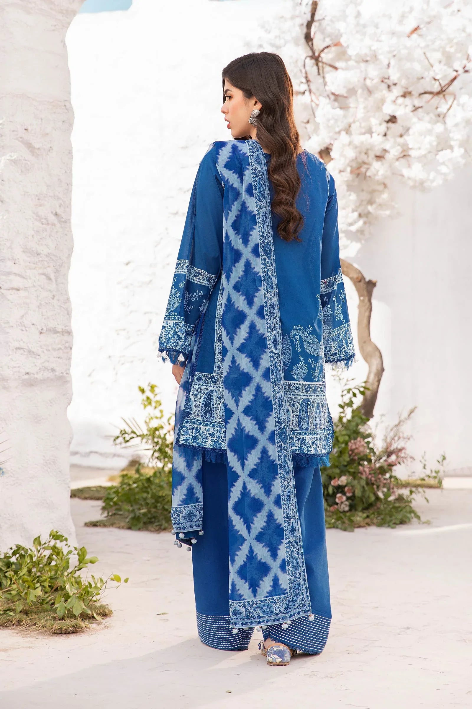 Maria B | M Basic Summer Lawn 25 | MB-CUS25-703B - Rang-e-Khaas