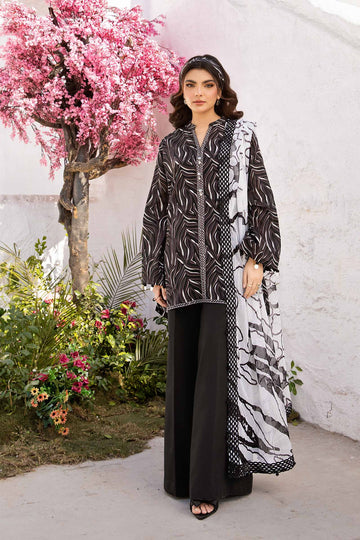 Maria B | M Basic Summer Lawn 25 | MB-CUS25-704B - Rang-e-Khaas