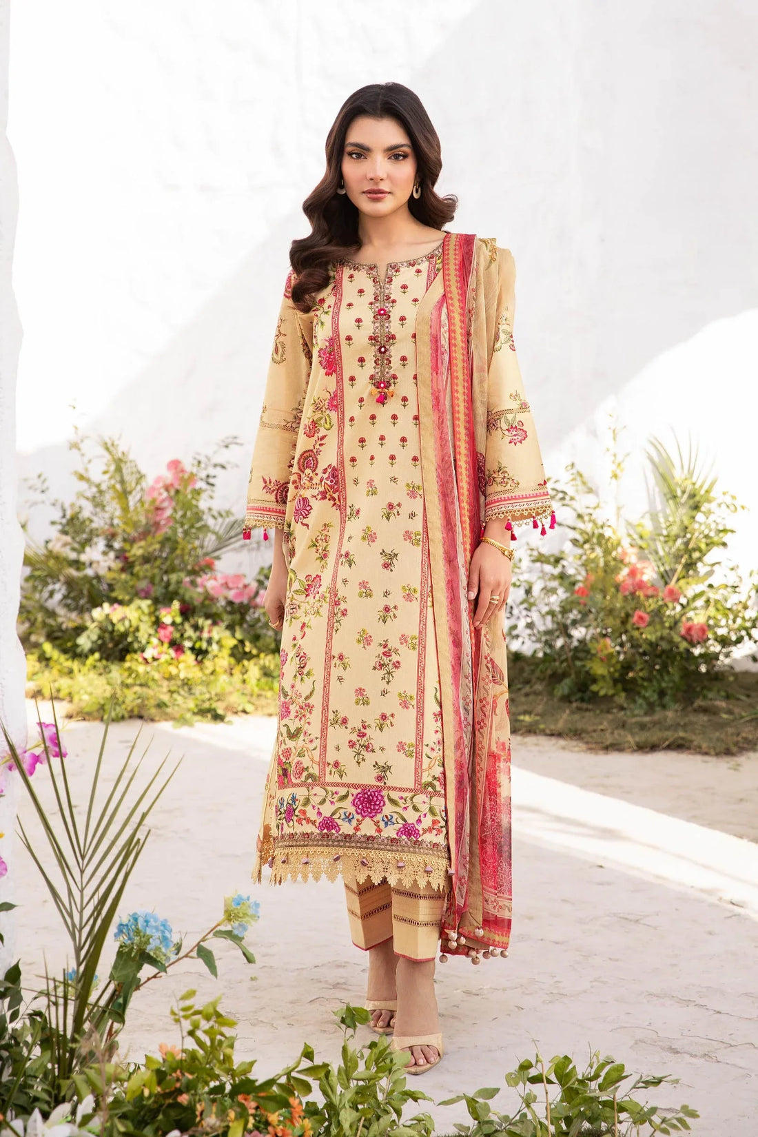 Maria B | M Basic Summer Lawn 25 | MB-CUS25-705A - Rang-e-Khaas