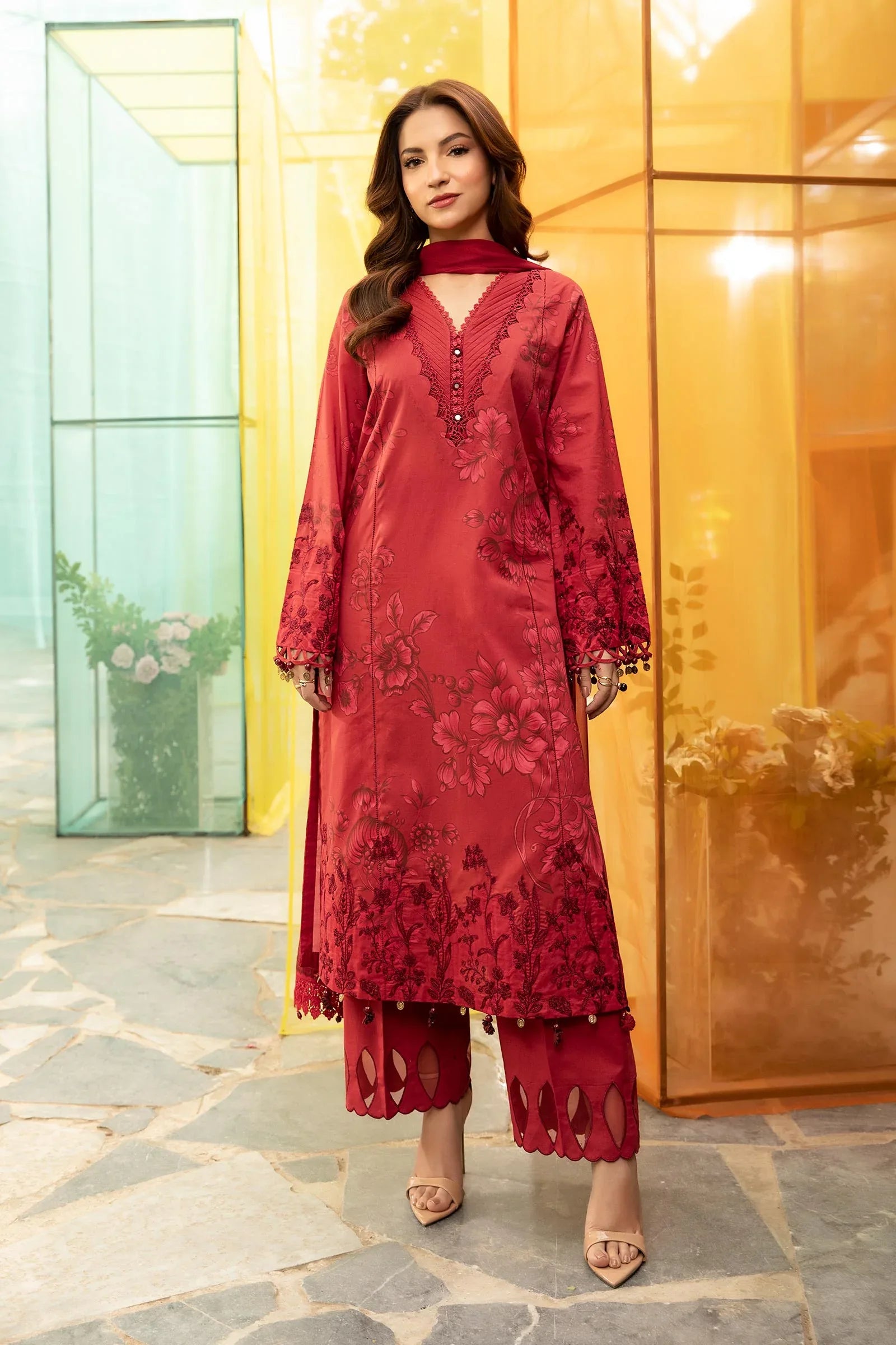Maria B | M Basic Summer Lawn 25 | MB-CUS25-706A - Rang-e-Khaas