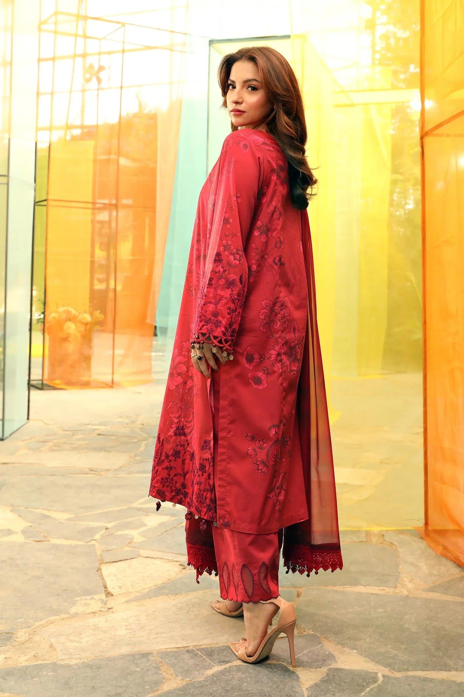Maria B | M Basic Summer Lawn 25 | MB-CUS25-706A - Rang-e-Khaas