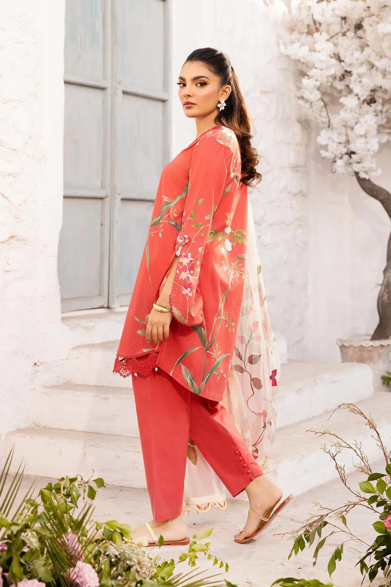 Maria B | M Basic Summer Lawn 25 | MB-CUS25-707B - Rang-e-Khaas