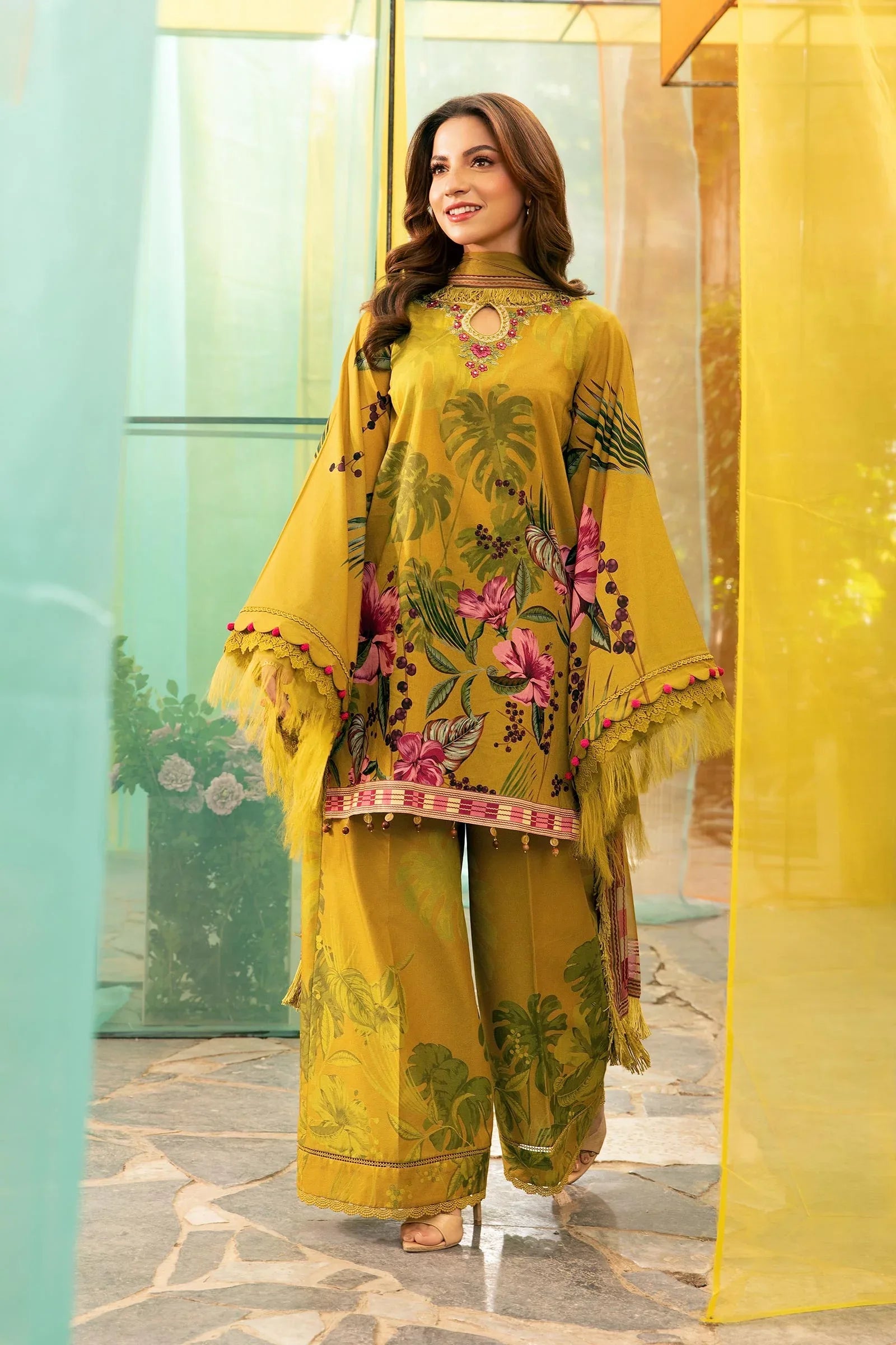 Maria B | M Basic Summer Lawn 25 | MB-CUS25-710A - Rang-e-Khaas