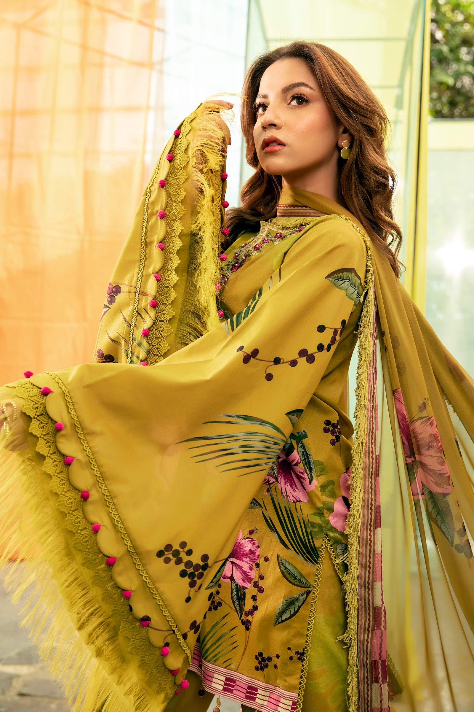 Maria B | M Basic Summer Lawn 25 | MB-CUS25-710A - Rang-e-Khaas
