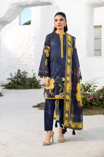 Maria B | M Basic Summer Lawn 25 | MB-CUS25-710B - Rang-e-Khaas