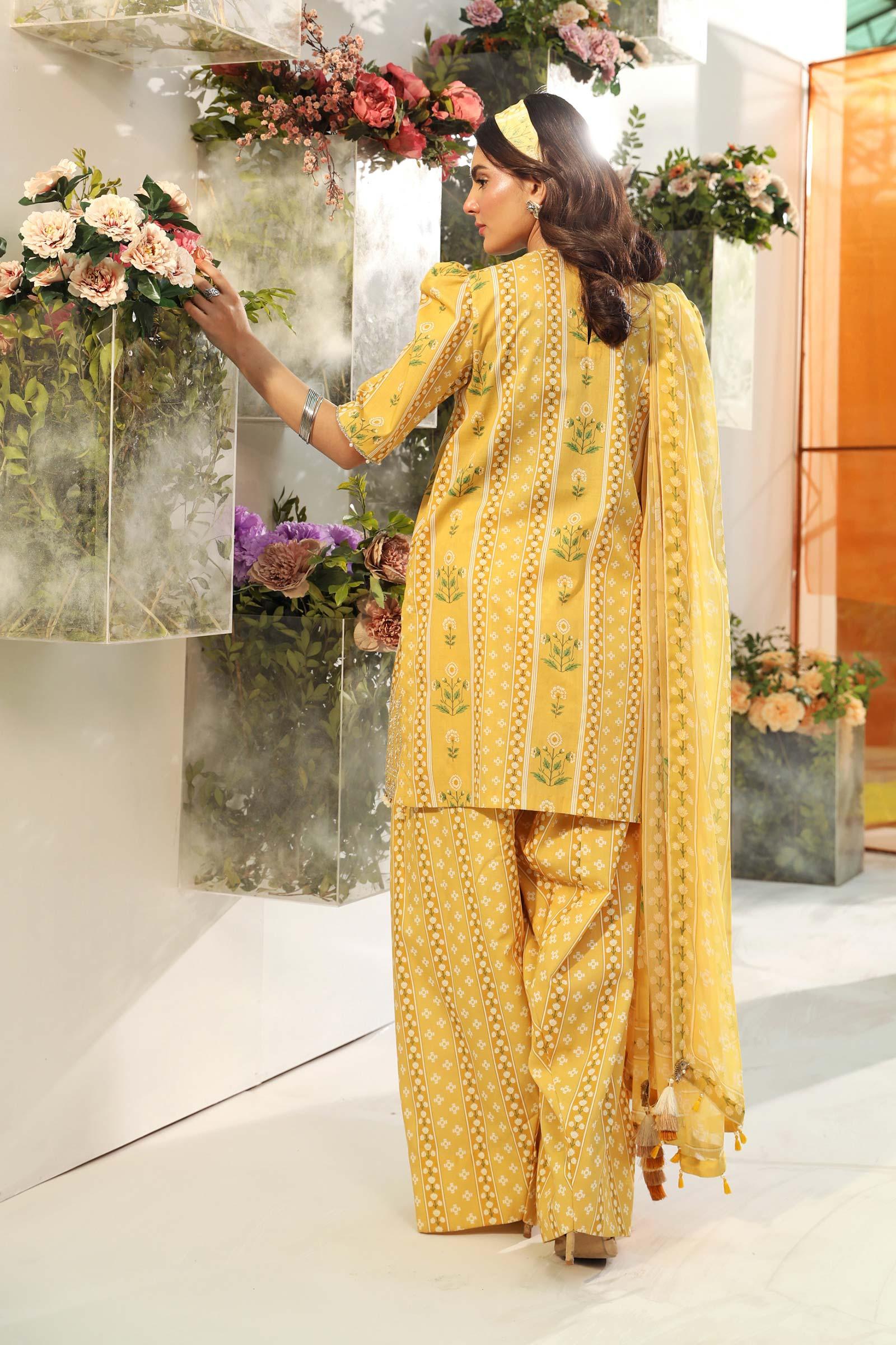 Maria B | M Basic Summer Lawn 25 | MB-CUS25-711A - Rang-e-Khaas