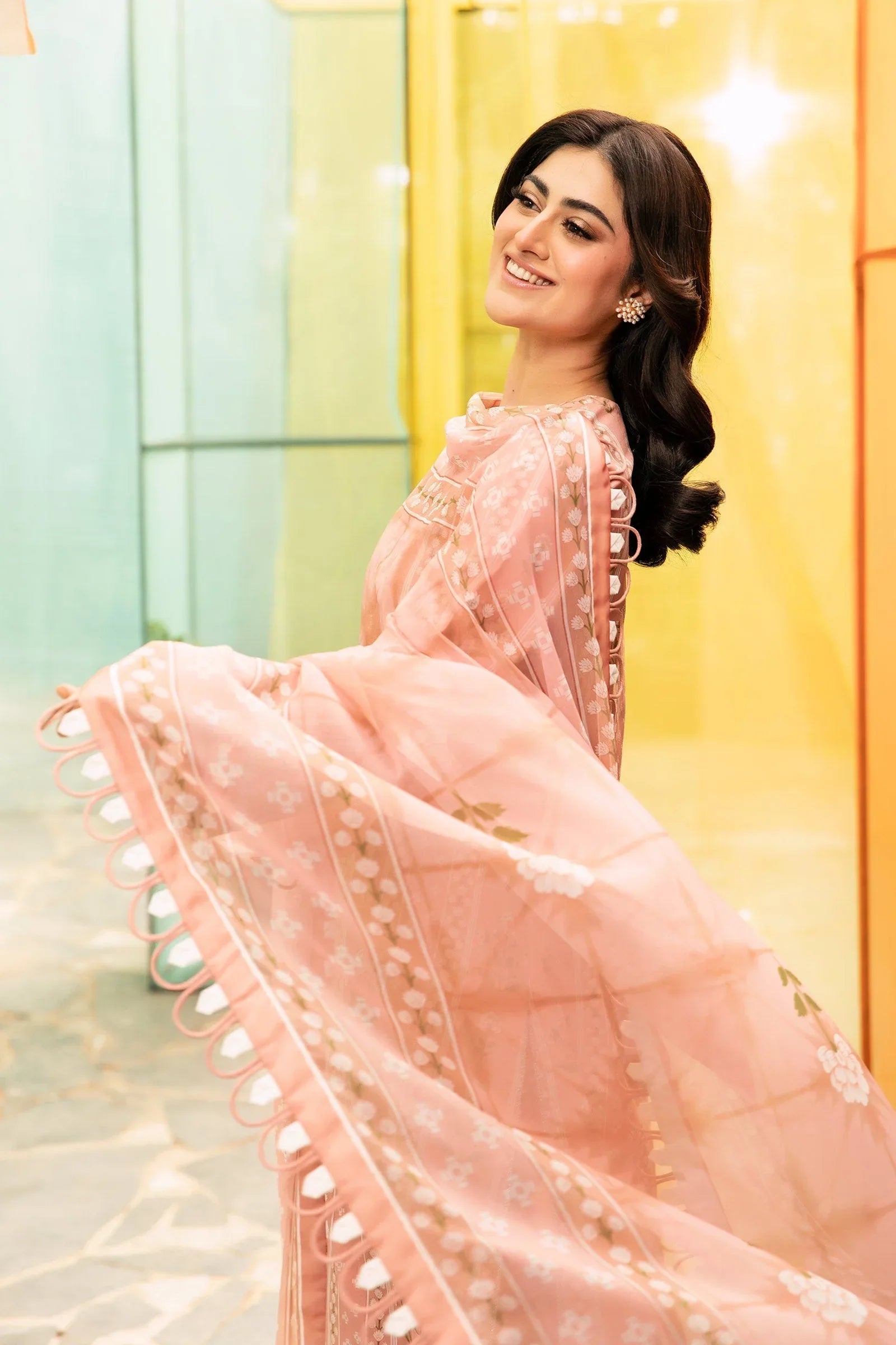 Maria B | M Basic Summer Lawn 25 | MB-CUS25-711B - Rang-e-Khaas