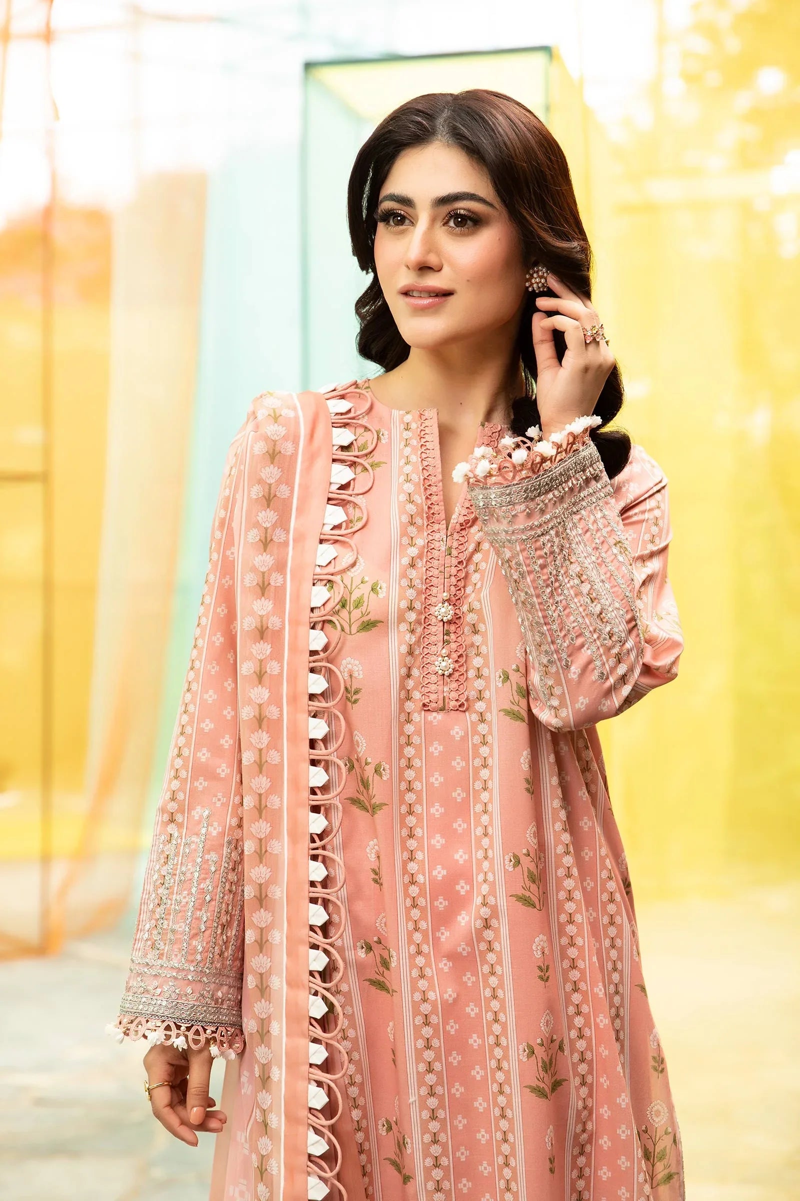 Maria B | M Basic Summer Lawn 25 | MB-CUS25-711B - Rang-e-Khaas