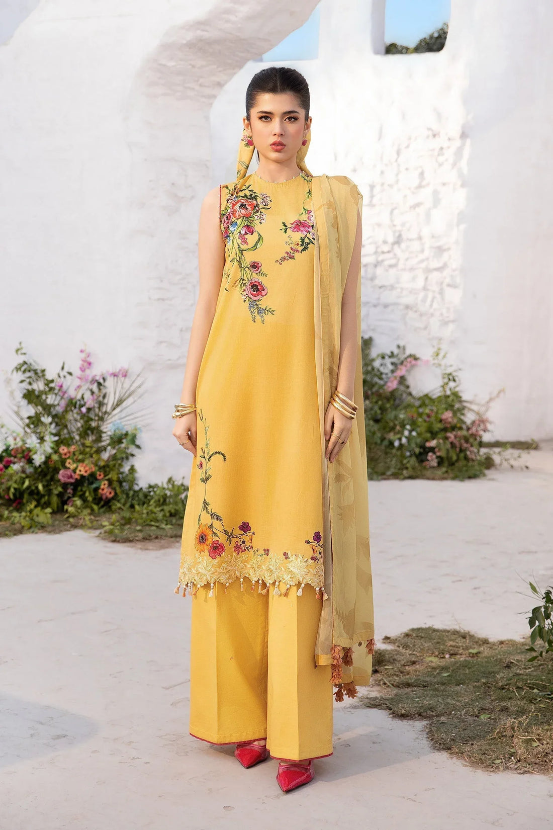 Maria B | M Basic Summer Lawn 25 | MB-CUS25-712A - Rang-e-Khaas