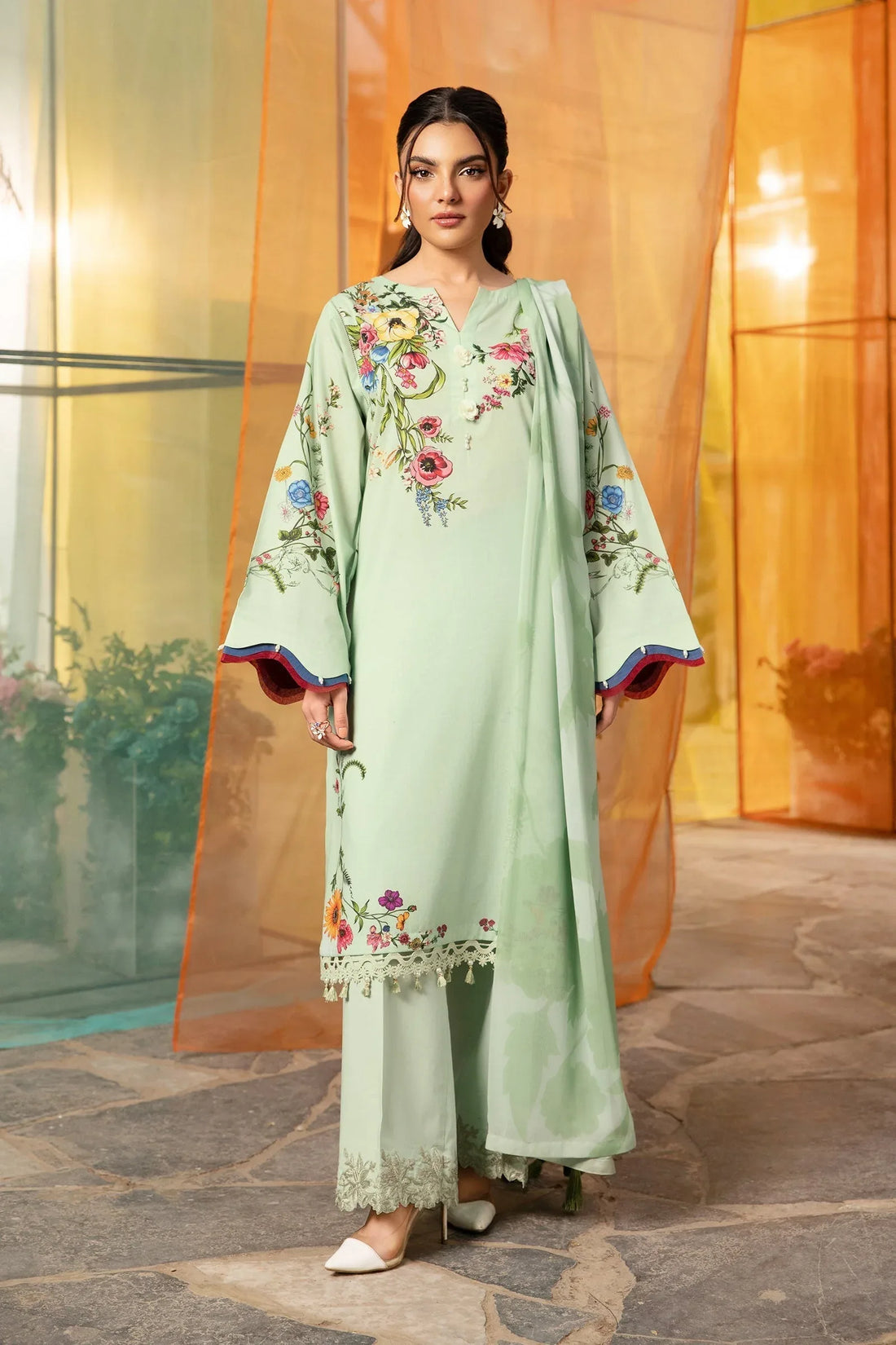 Maria B | M Basic Summer Lawn 25 | MB-CUS25-712B - Rang-e-Khaas