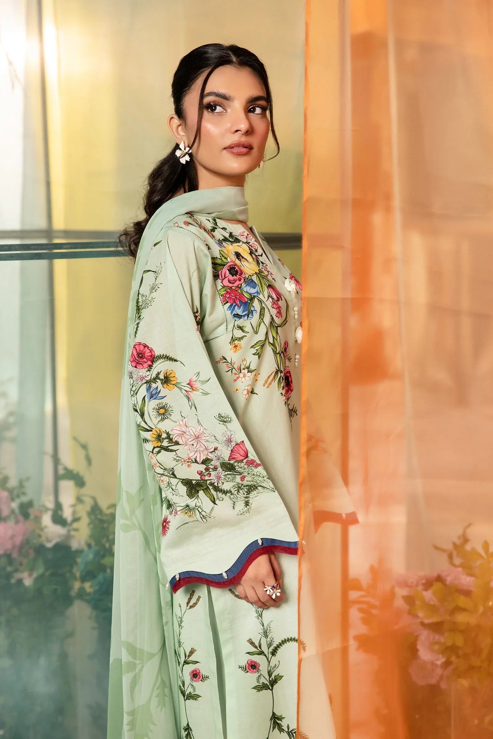Maria B | M Basic Summer Lawn 25 | MB-CUS25-712B - Rang-e-Khaas