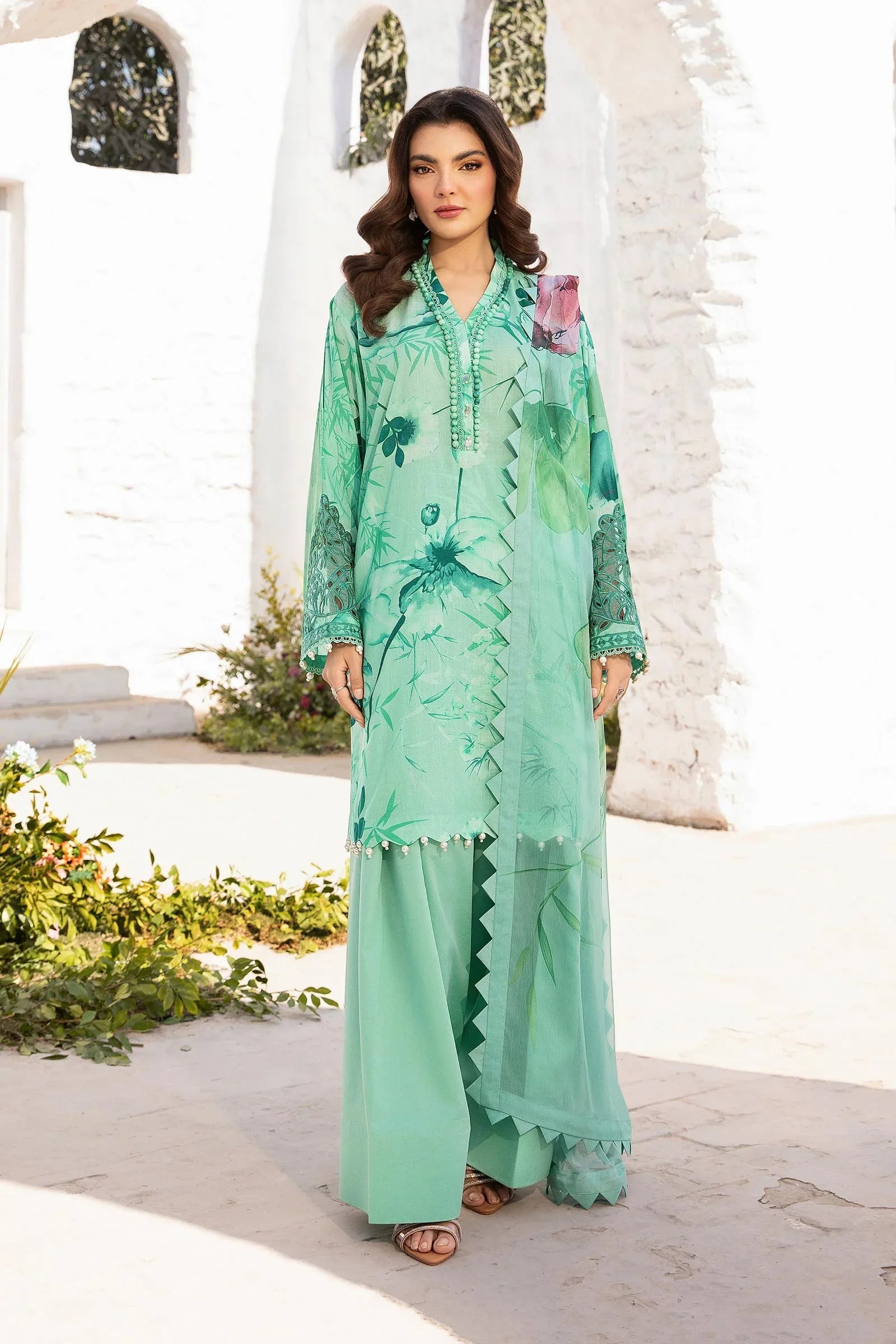 Maria B | M Basic Summer Lawn 25 | MB-CUS25-713A - Rang-e-Khaas