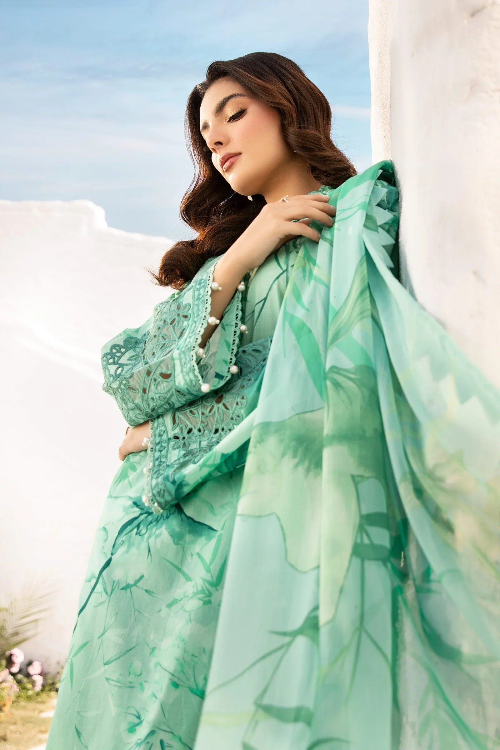 Maria B | M Basic Summer Lawn 25 | MB-CUS25-713A - Rang-e-Khaas