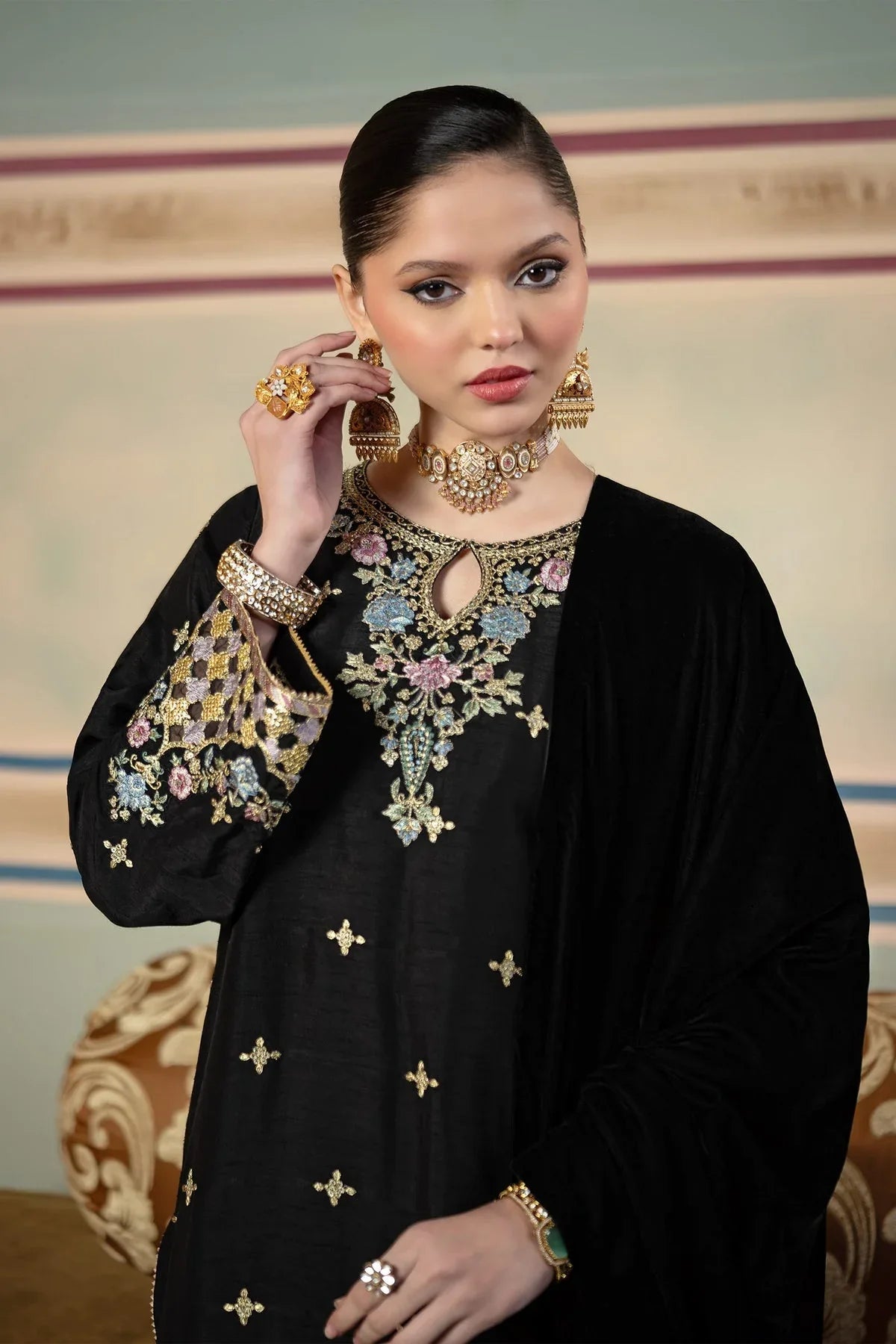 Maria B | M Basics Festive Velvet | MB-USW24-601 - Rang-e-Khaas