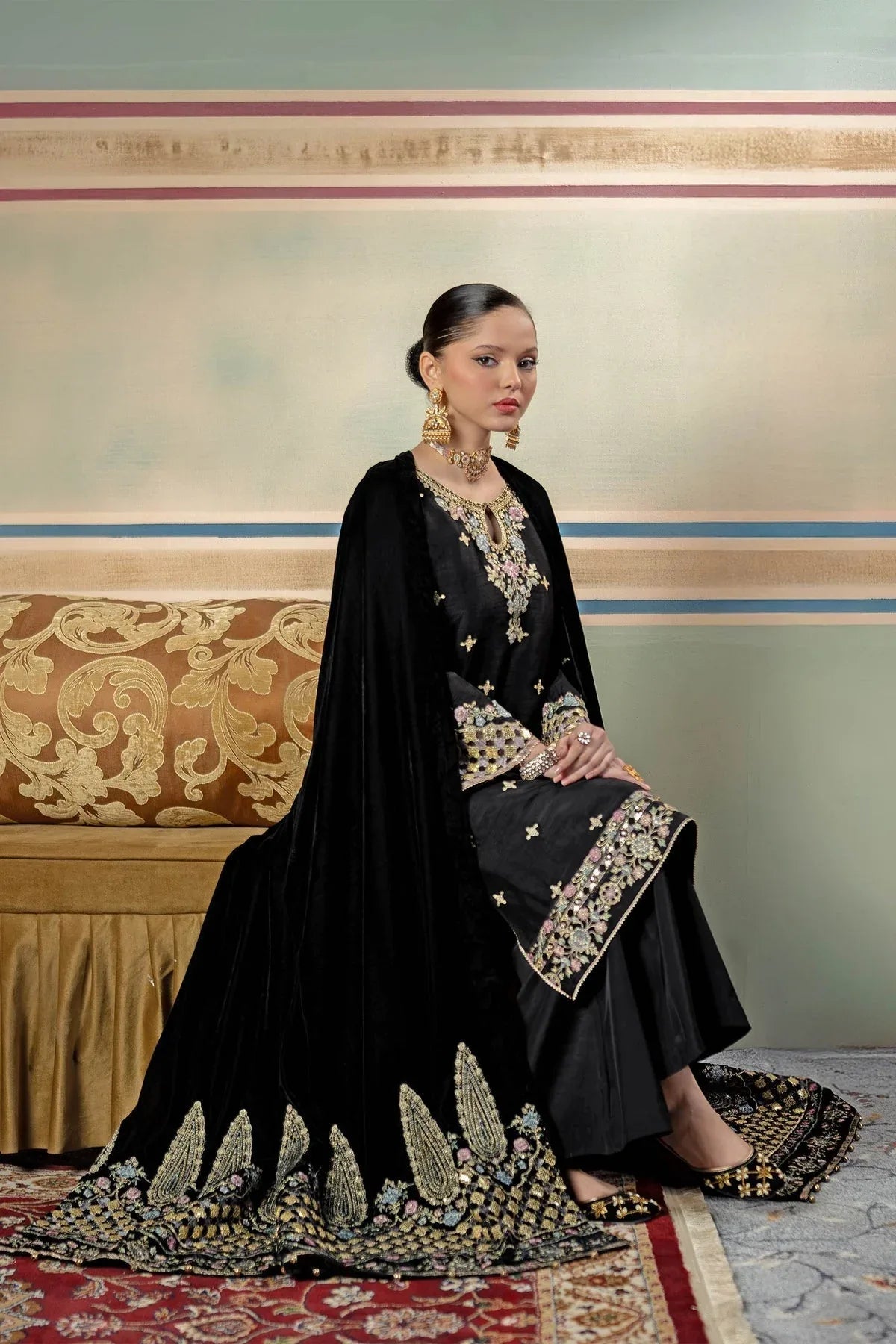 Maria B | M Basics Festive Velvet | MB-USW24-601 - Rang-e-Khaas