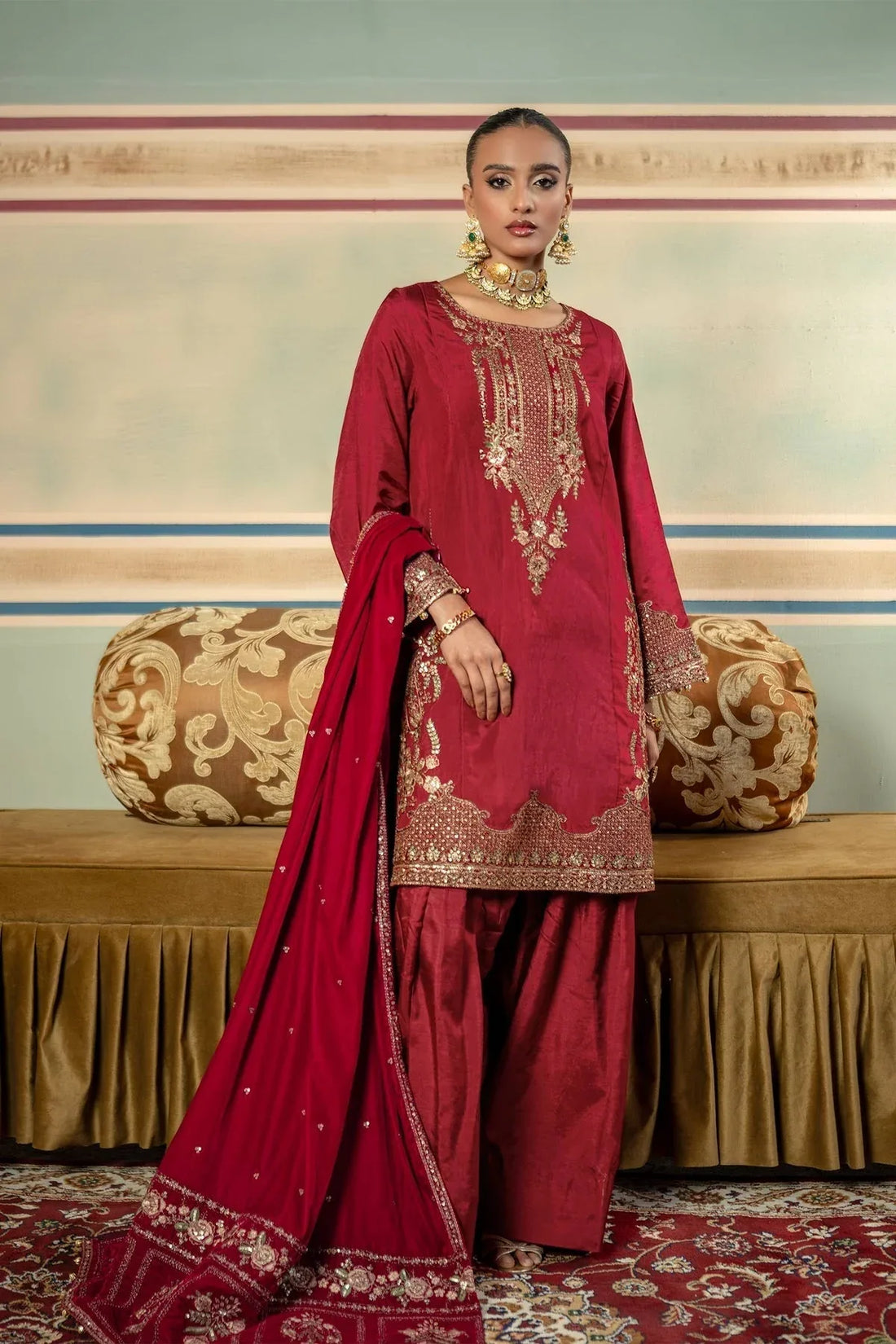 Maria B | M Basics Festive Velvet |  MB-USW24-602 - Rang-e-Khaas