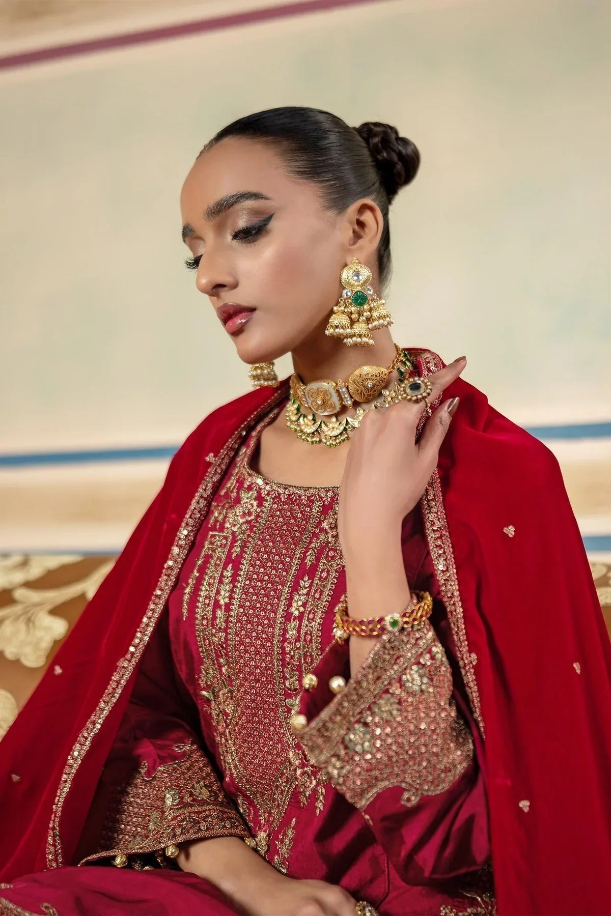 Maria B | M Basics Festive Velvet |  MB-USW24-602 - Rang-e-Khaas
