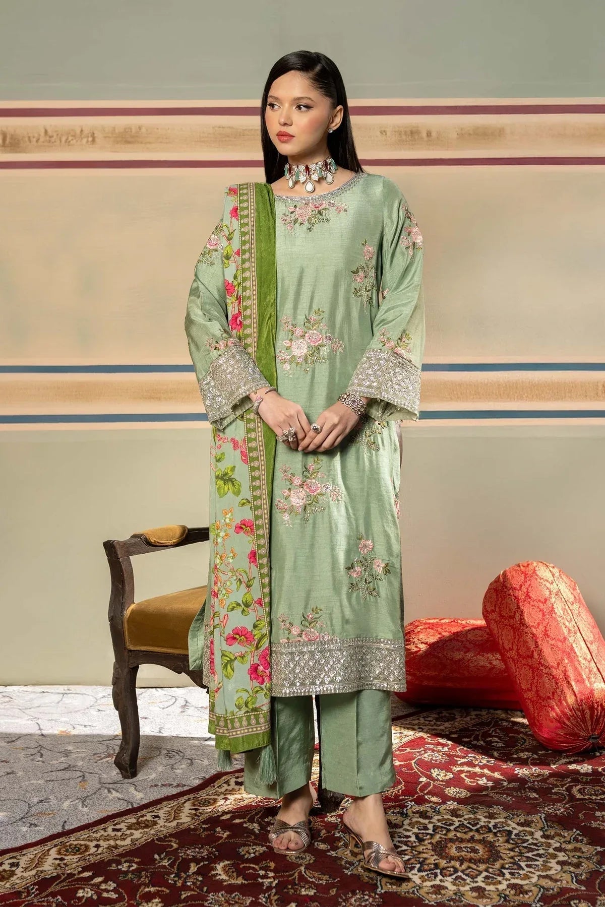 Maria B | M Basics Festive Velvet |  MB-USW24-603 - Rang-e-Khaas